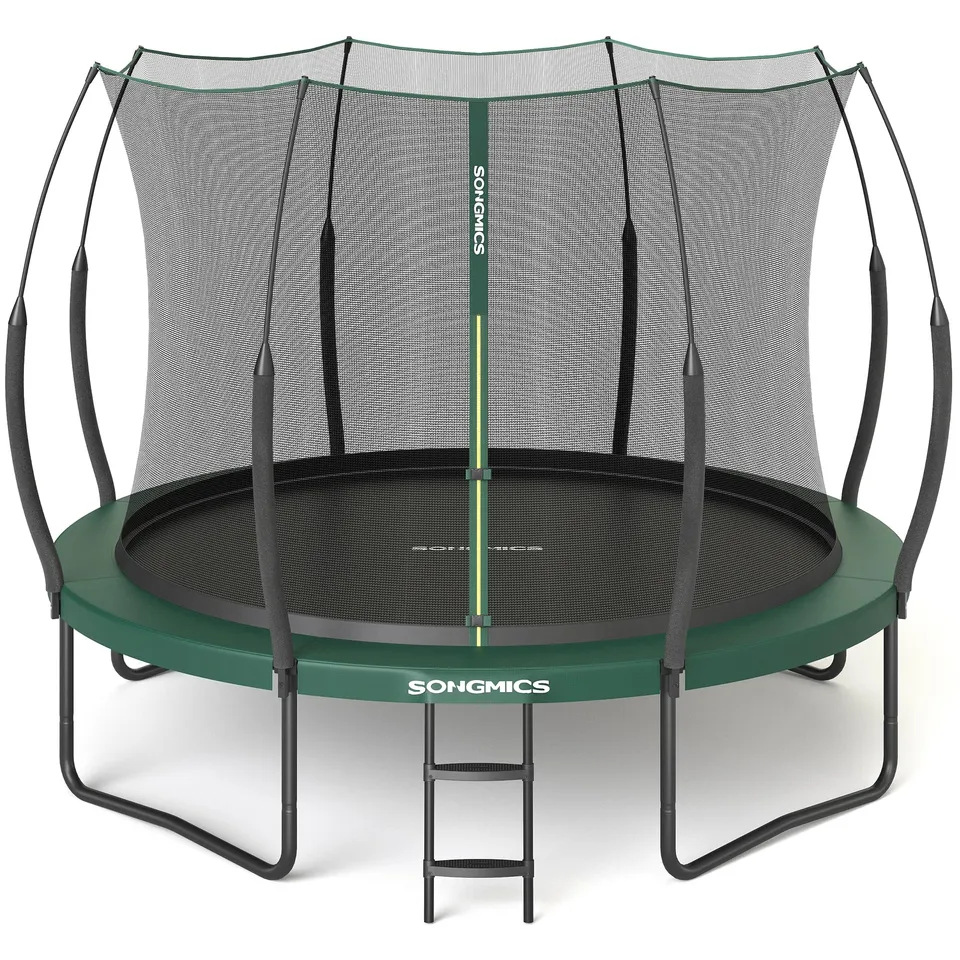 songmics-federloses-trampolin-outdoor-244-cm-mit-sicherheitsnetz image 1