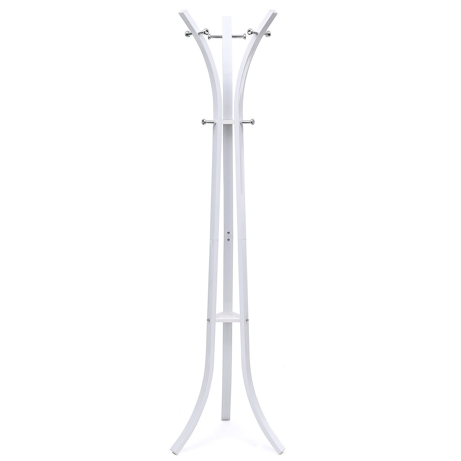 songmics-garderobenst-nder-rcr01w-metall-176-cm-wei-mit-9-haken-bis-60-kg image 1