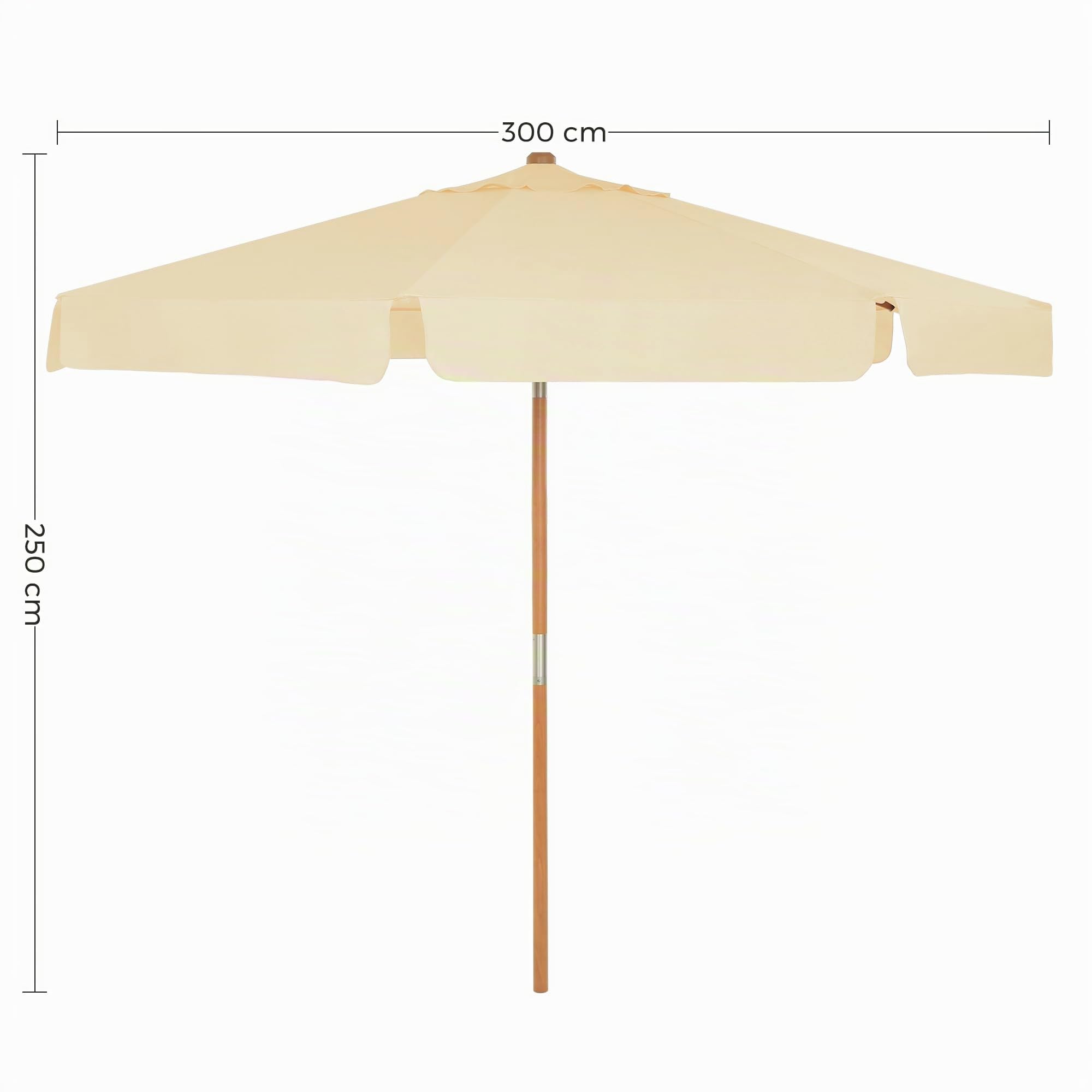 songmics-sonnenschirm-300-cm-gpu32be-holz-gartenschirm-achteckig-beige image 7