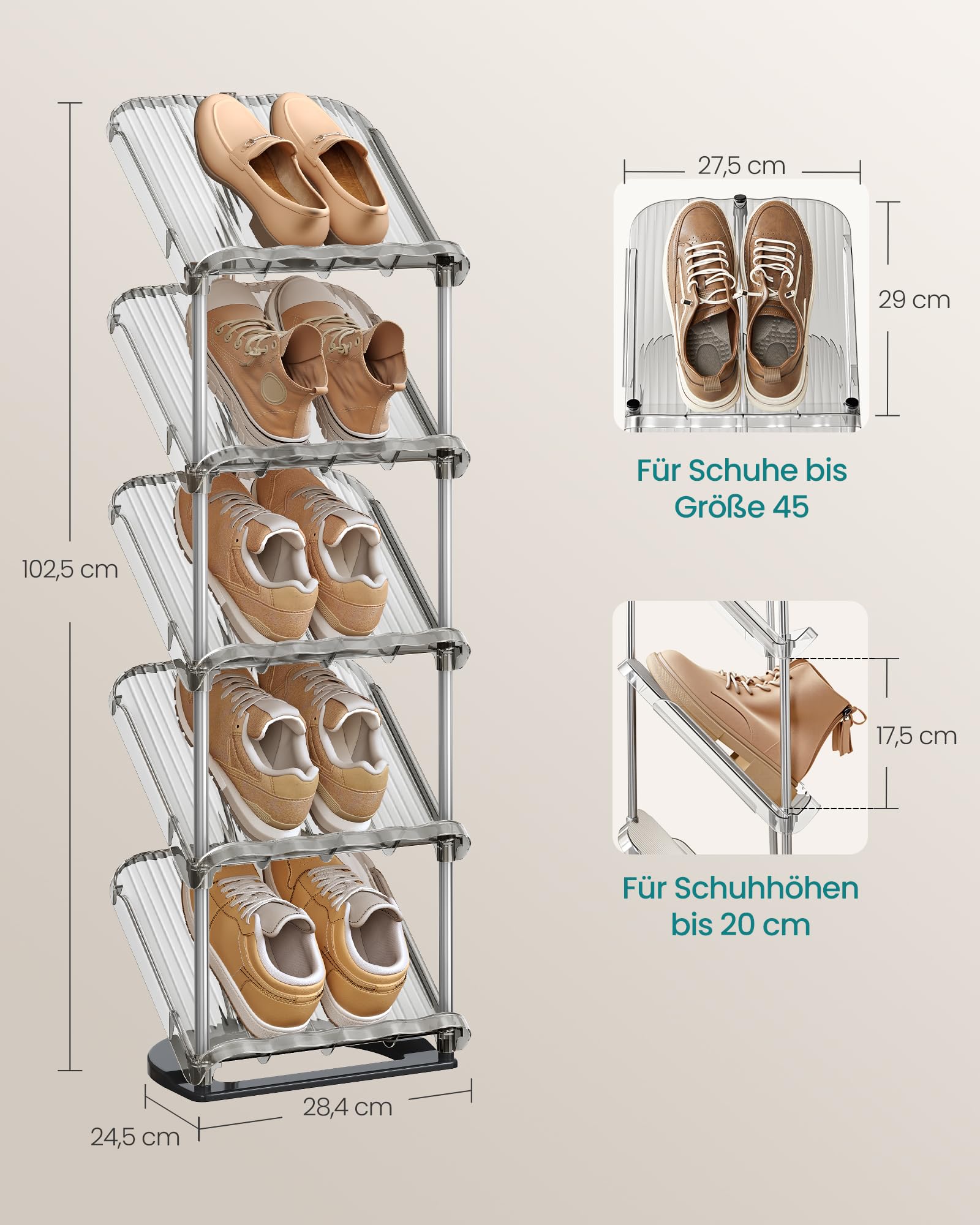songmics-schuhregal-lpc049gz01-5-ebenen-schuhaufbewahrung-schr-g-grau image 3