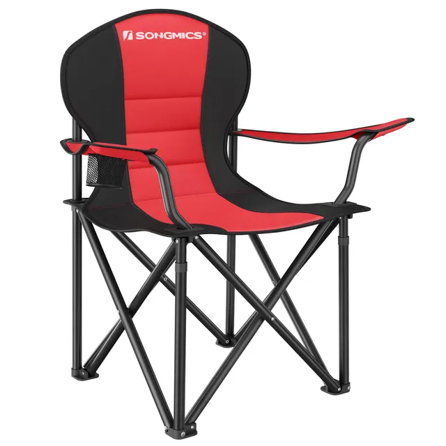 songmics-campingstuhl-klappstuhl-gepolstert-mit-flaschenhalter-belastbar-bis-250 image 1