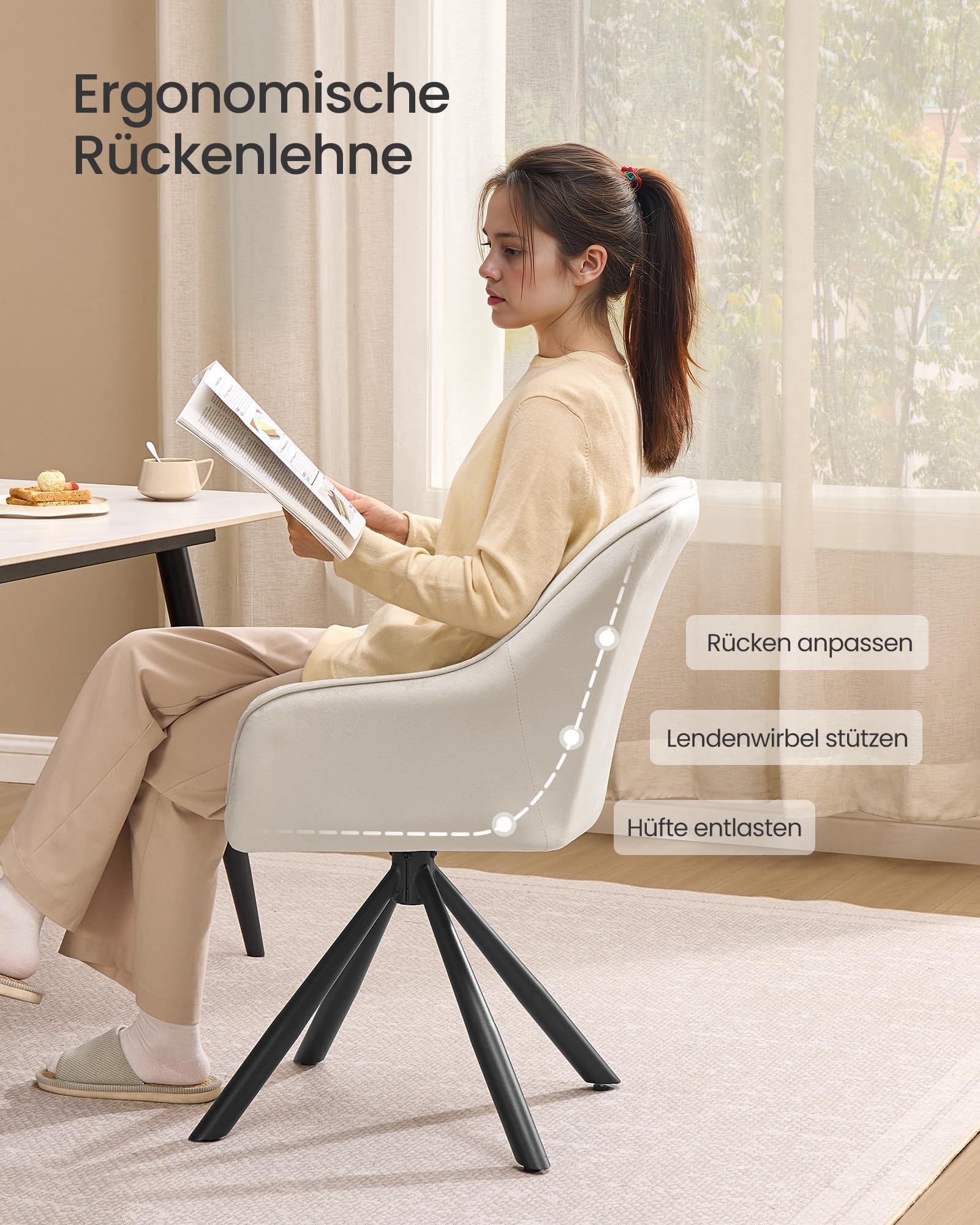 songmics-esszimmerstuhl-drehbar-samt-kdc161lh01-cappuccinobeige-schwarz image 8