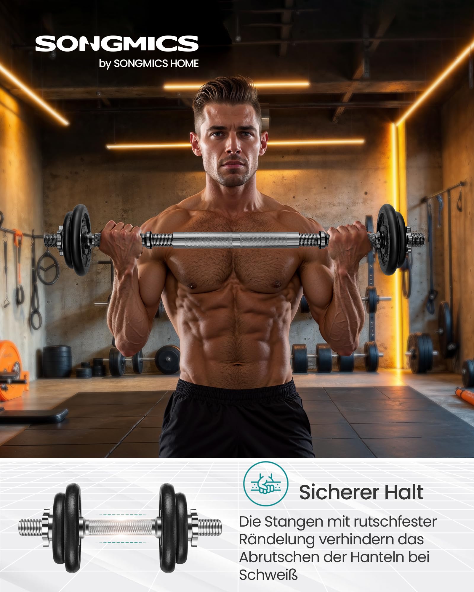 songmics-2-in-1-hantelset-gusseisen-verstellbar-20-kg-mit-langhantelstange image 2