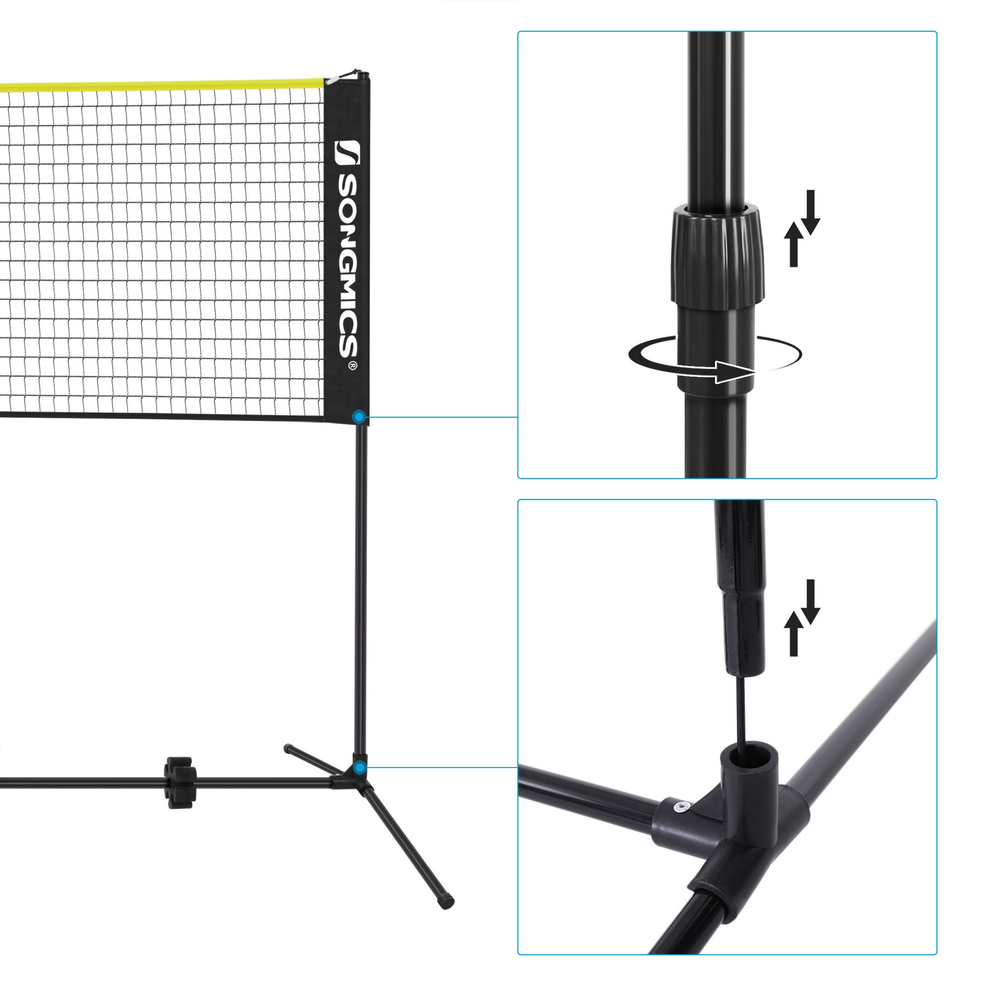songmics-badmintonnetz-volleyballnetz-set-h-henverstellbar-90-155-cm image 6