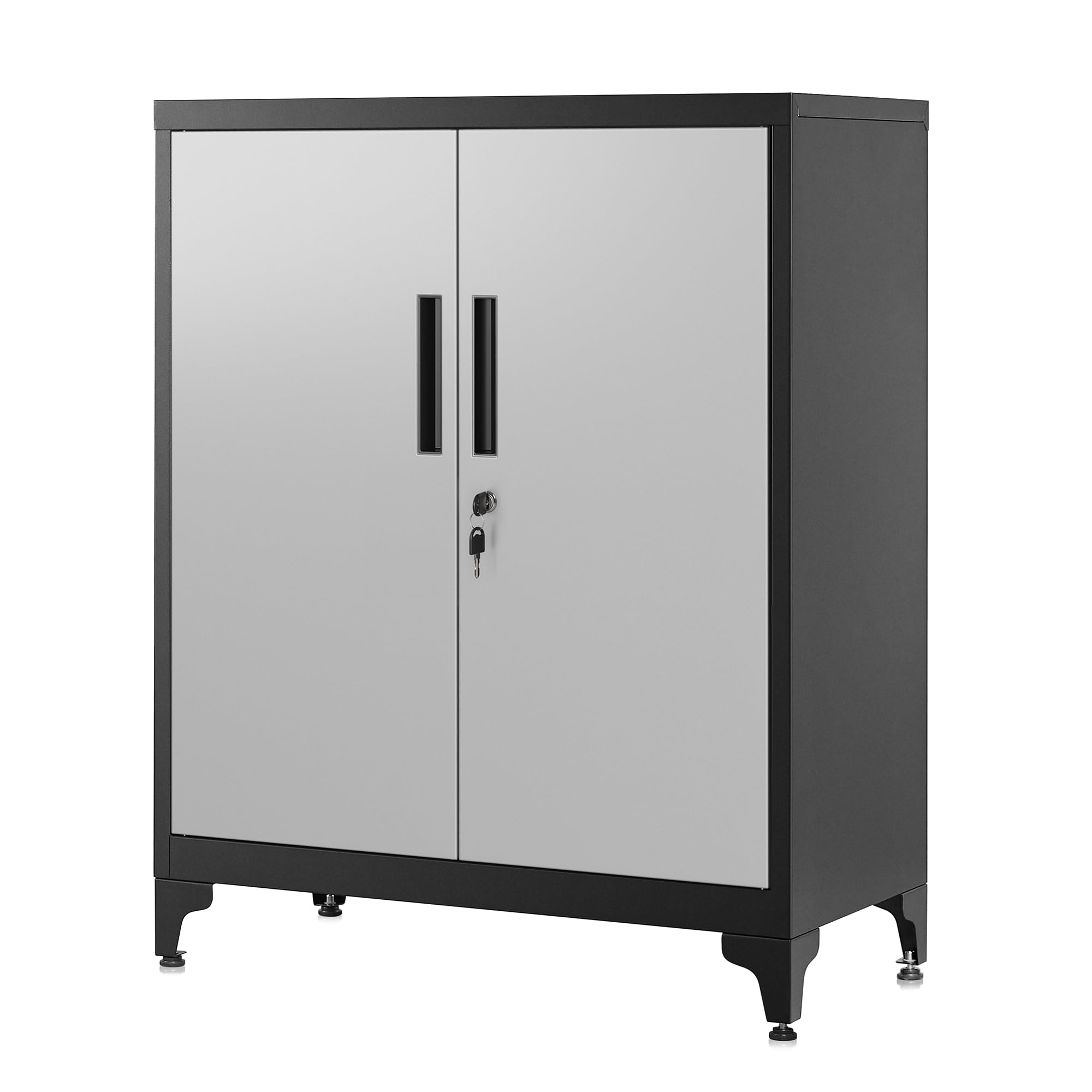 songmics-aktenschrank-stahl-abschlie-bar-mattwei-80-x-40-x-90-cm-omc013w01 image 8