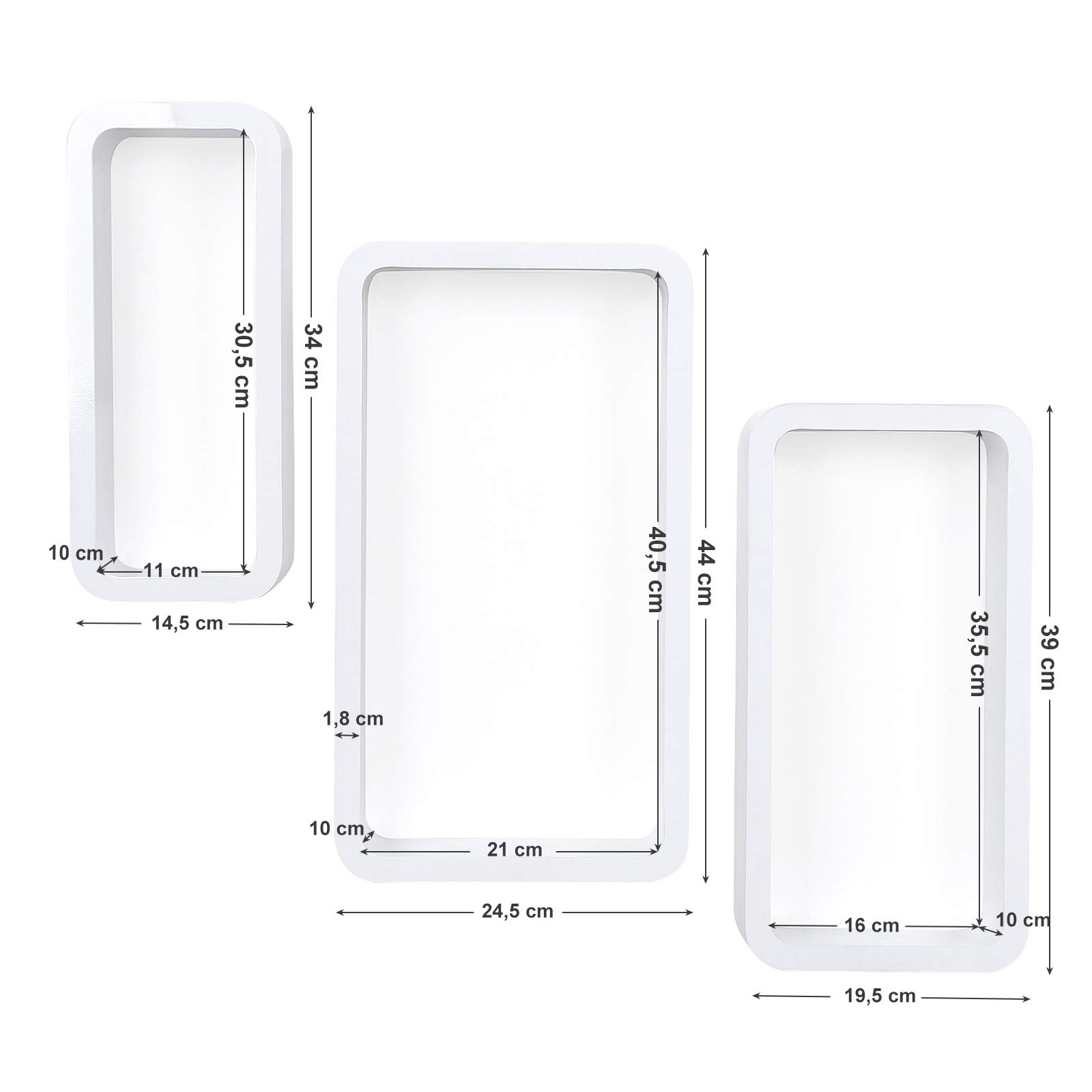 songmics-wandregal-lws97w-3er-set-cube-schweberegal-wei-44-39-34-cm-bis-15-kg image 3