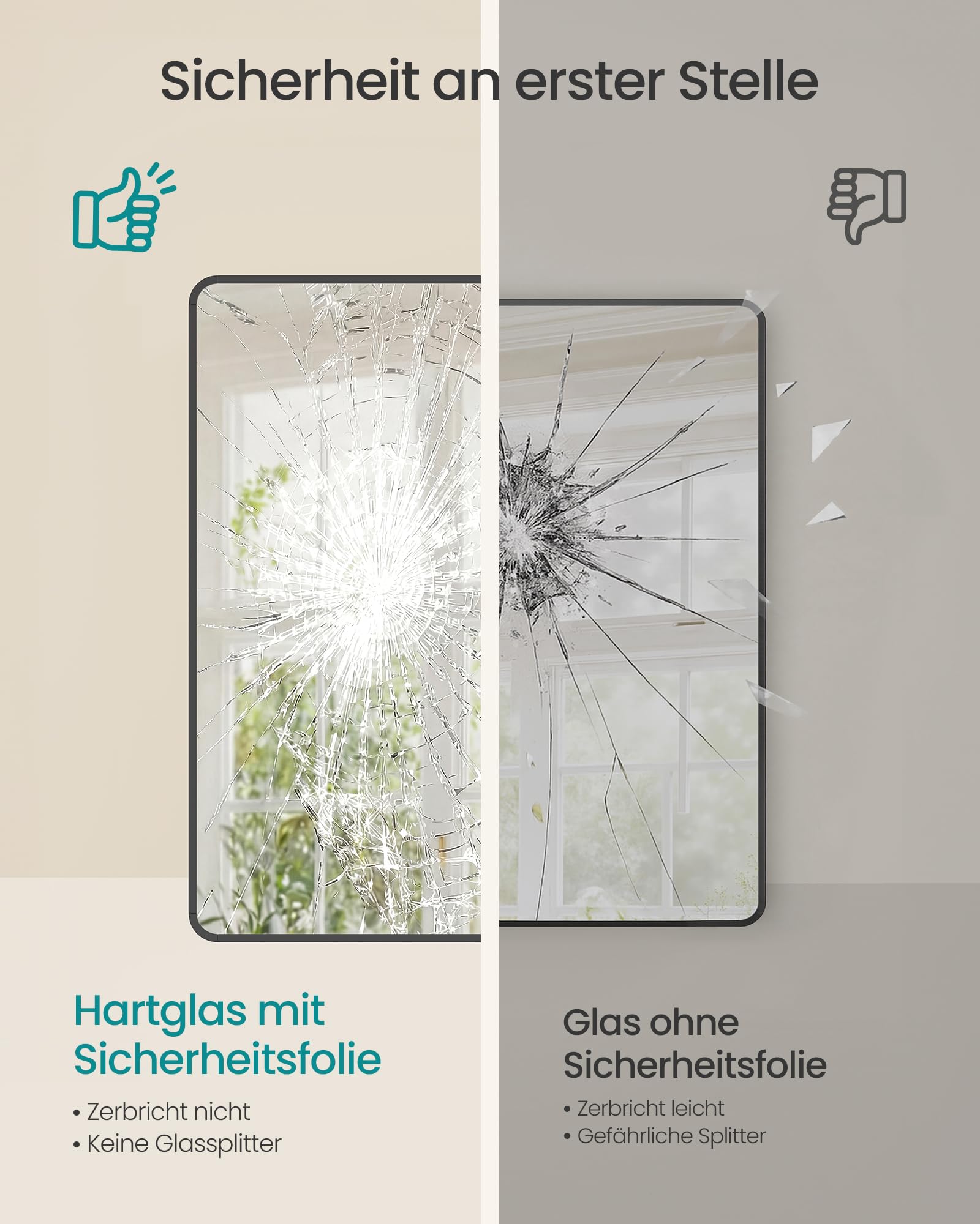 songmics-wandspiegel-rechteckig-aluminiumrahmen-81-x-61-cm image 3
