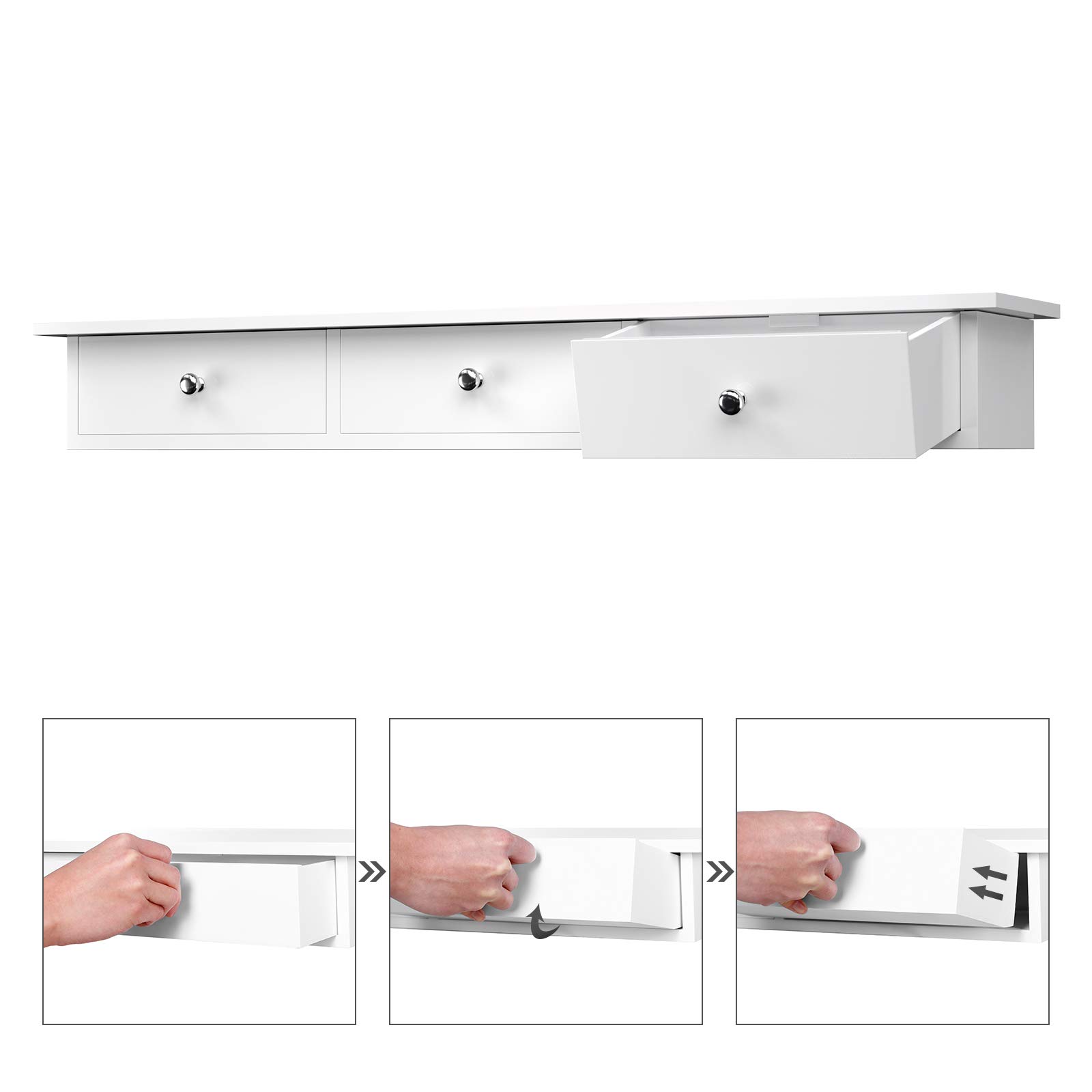 songmics-wandregal-wei-mit-3-schubladen-80cm-lws085w01 image 6