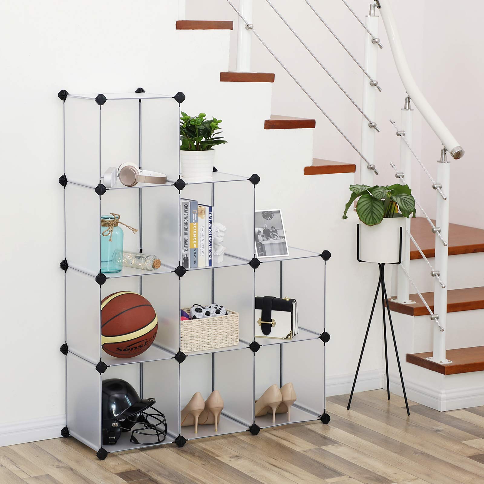 songmics-kunststoffschrank-steckregal-lpc115s-wei-93-x-31-x-123-cm image 2