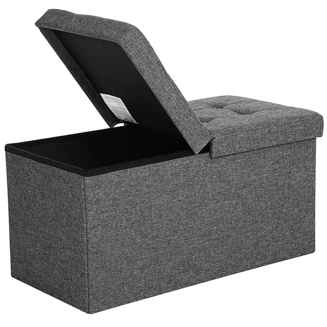 songmics-lsf46gyz-sitzbank-mit-stauraum-76-cm-schiefergrau-300-kg image 1