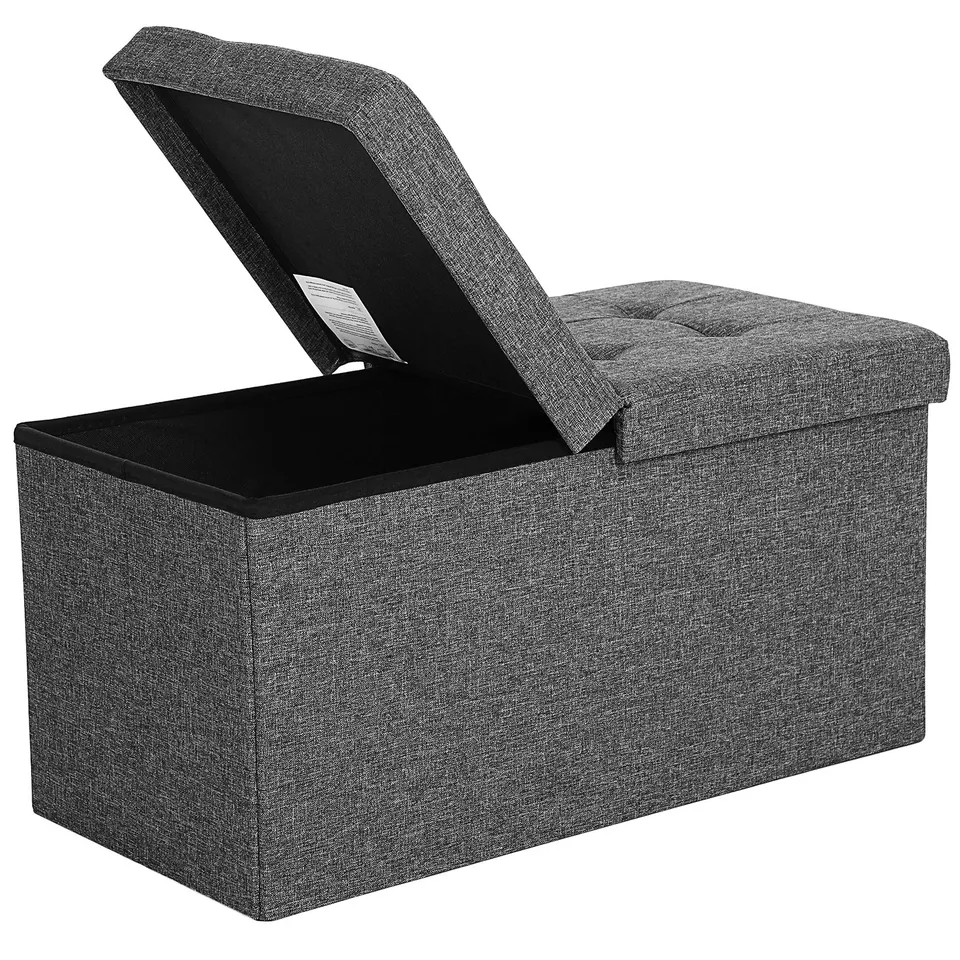 songmics-lsf46gyz-sitzbank-mit-stauraum-76-cm-schiefergrau-300-kg image 1