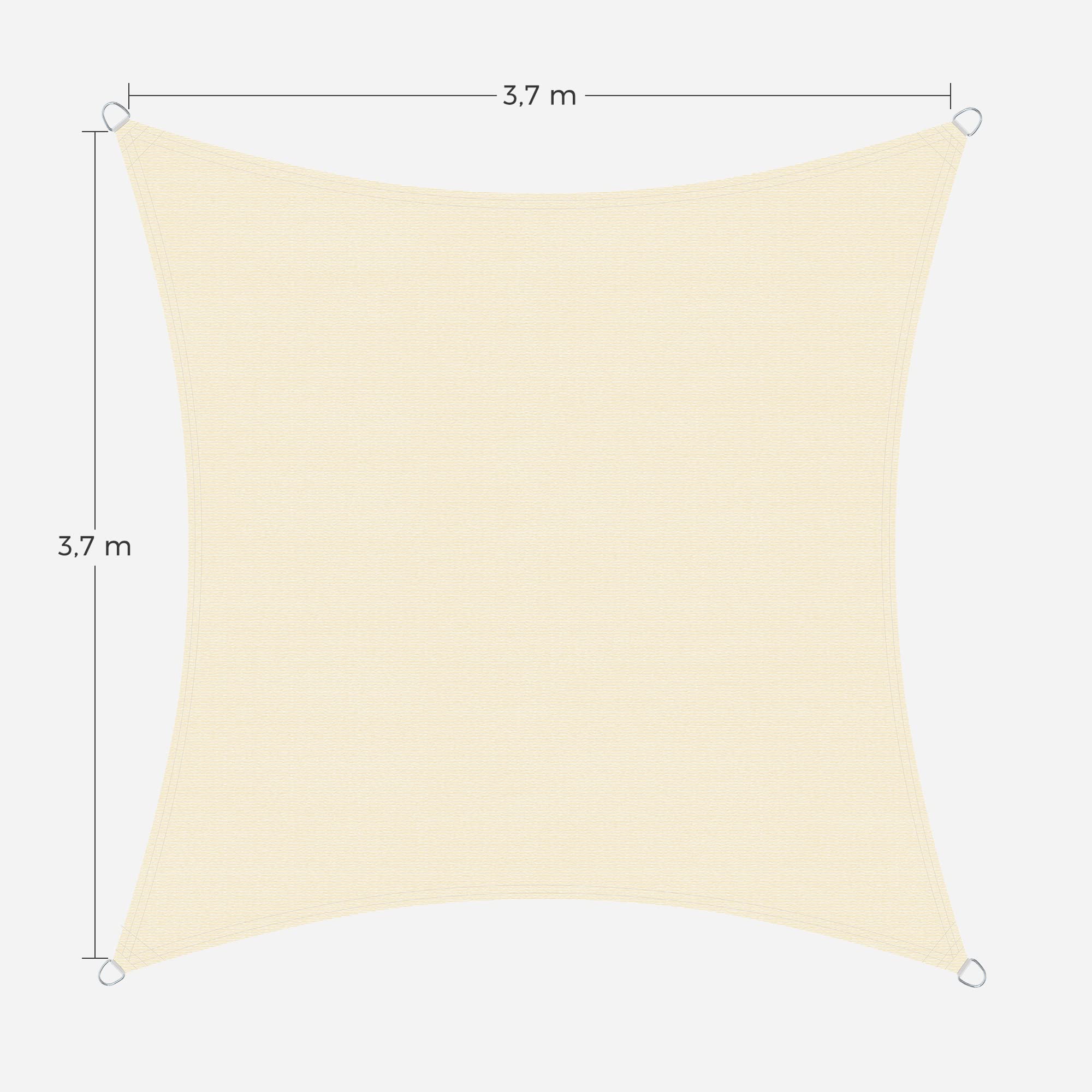 songmics-sonnensegel-3-7-x-3-7-m-hdpe-beige-gss002m01 image 4