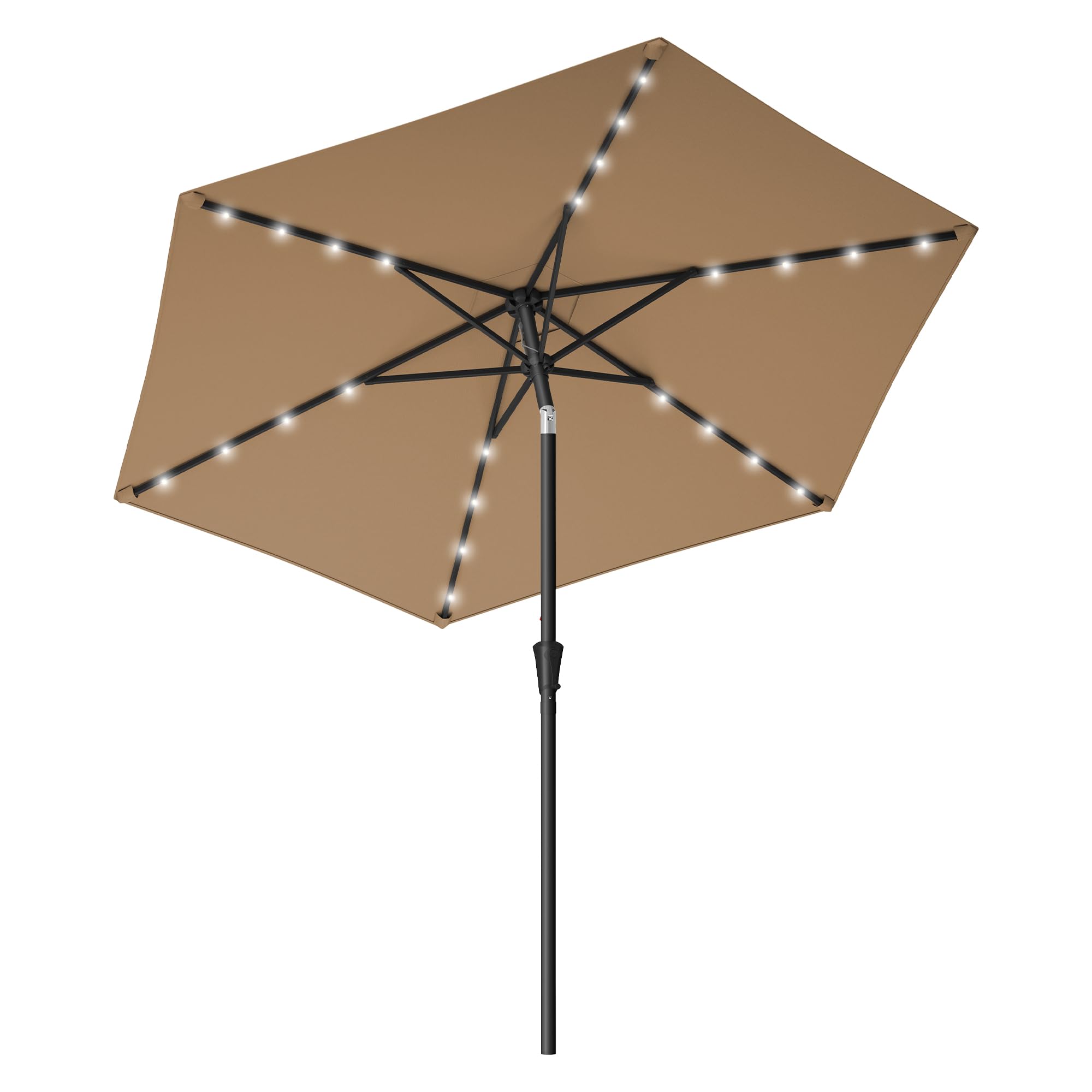 songmics-gpu33gy-sonnenschirm-300-cm-mit-led-solar-beleuchtung-grau image 8