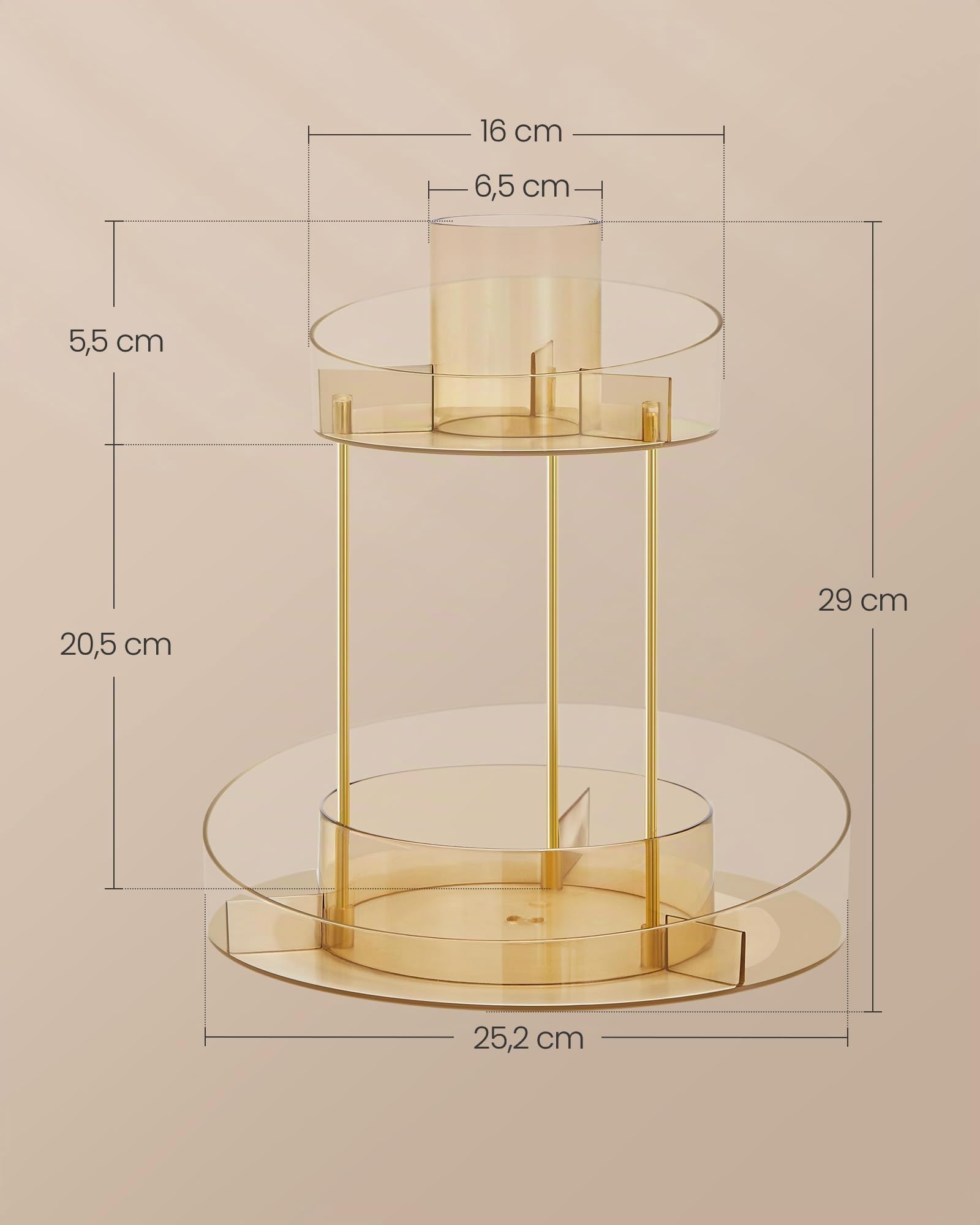 songmics-make-up-organizer-drehbar-jka027a01-2-ebenen-rund-champagnergold image 5
