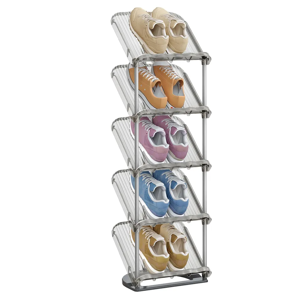 songmics-schuhregal-lpc049gz01-5-ebenen-schuhaufbewahrung-schr-g-grau image 1