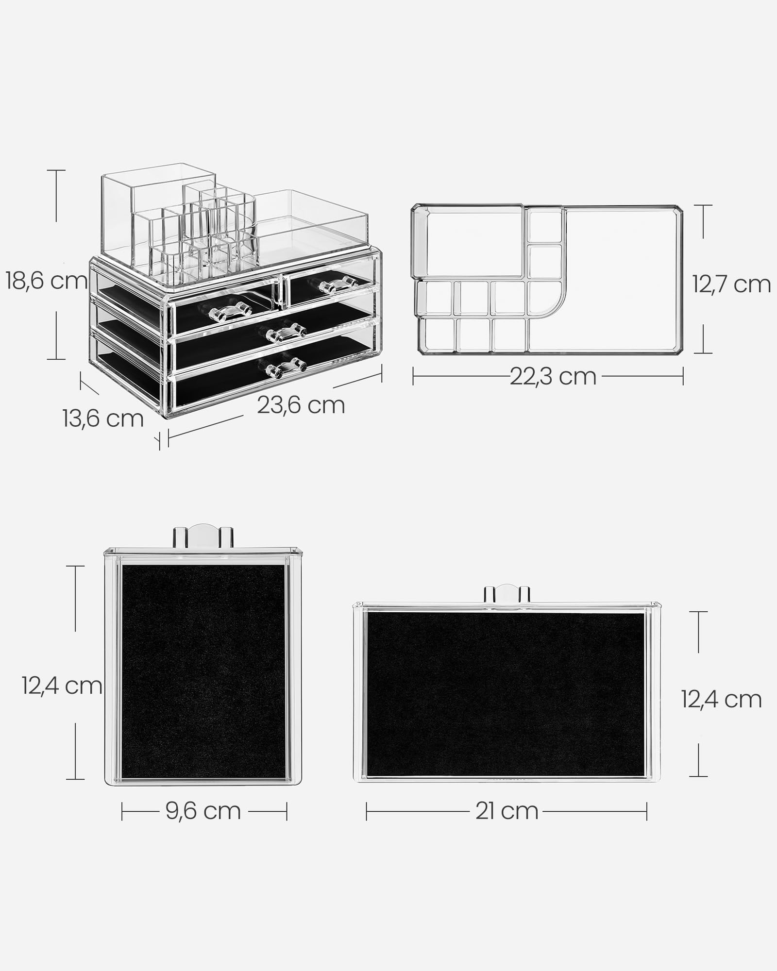 songmics-make-up-organizer-jka001tp-transparent-mit-4-schubladen image 6