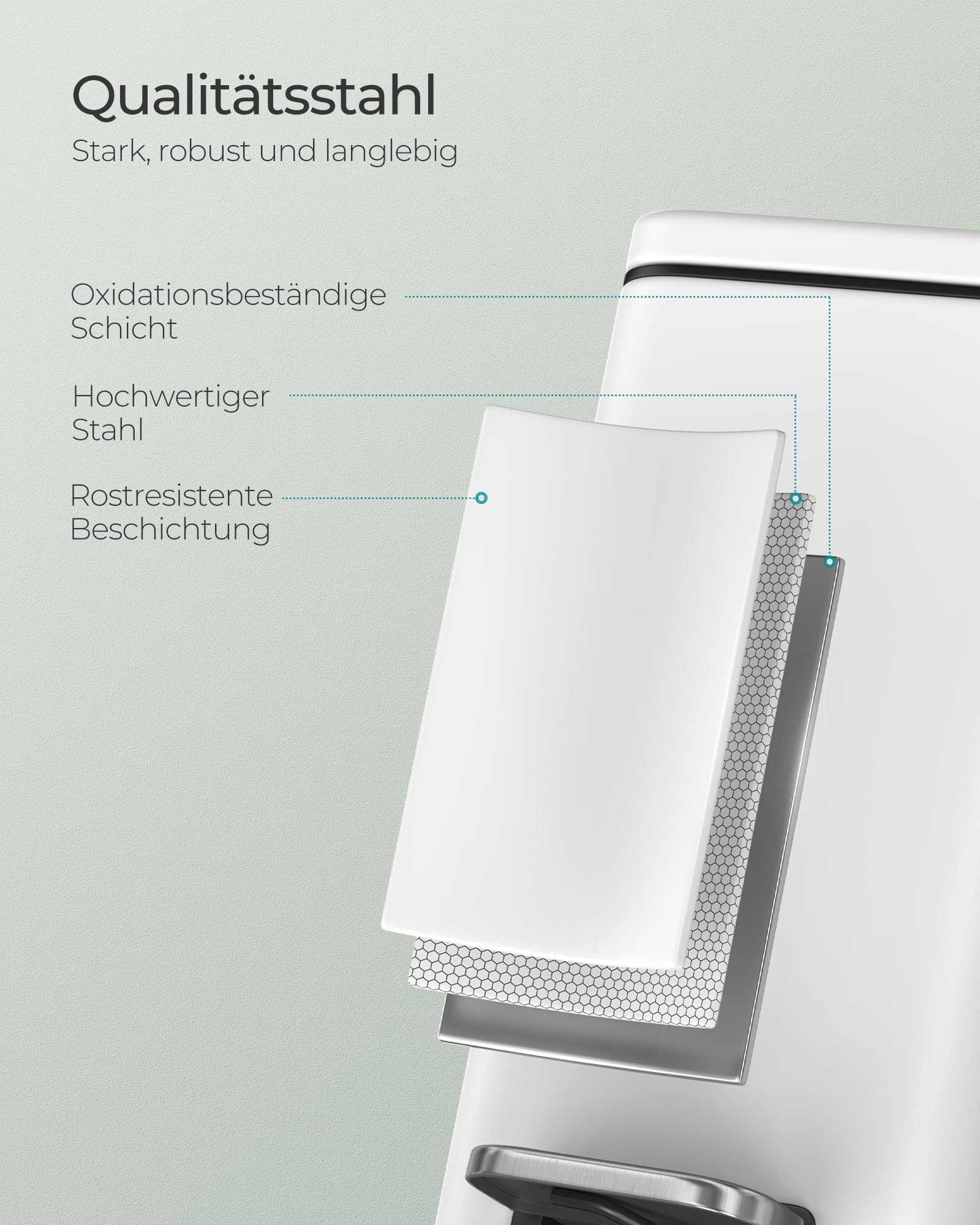 songmics-kosmetikeimer-5-liter-edelstahl-tretm-lleimer-mit-inneneimer image 6