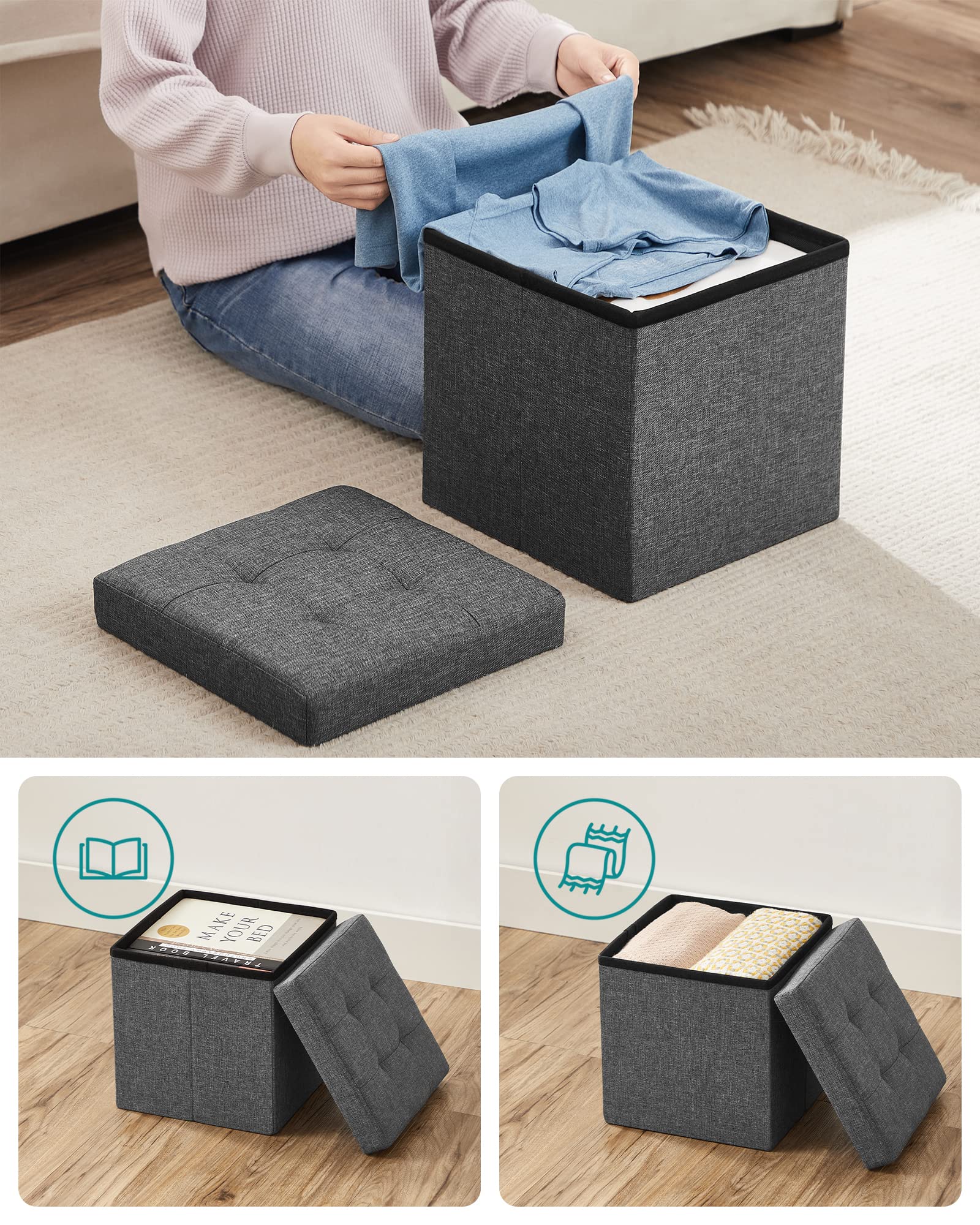 songmics-sitzbank-mit-stauraum-30-cm-2er-set-dunkelgrau-lsf426g02 image 7