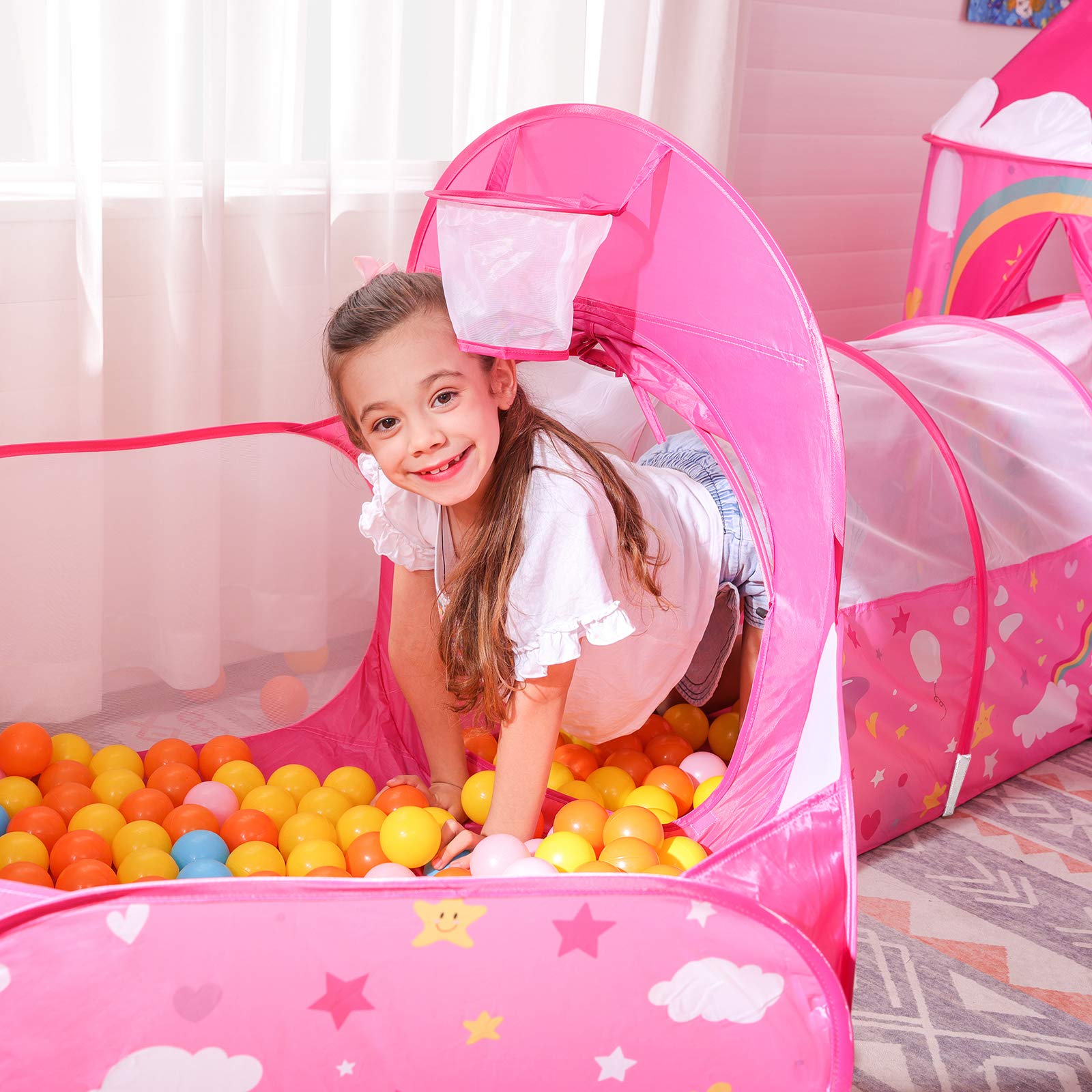 songmics-spielzelt-lpt701p01-3-in-1-pop-up-mit-tunnel-und-b-llebad-pink-einhorn image 4