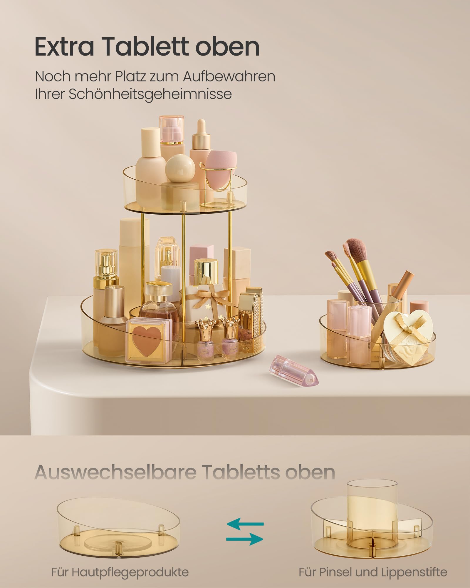 songmics-make-up-organizer-drehbar-jka027a01-2-ebenen-rund-champagnergold image 3