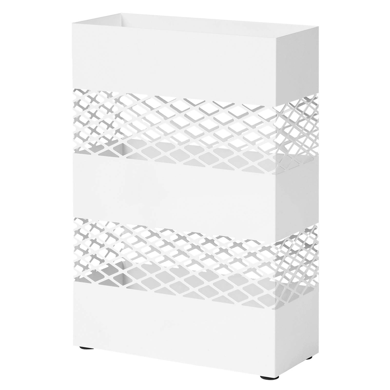 songmics-regenschirmst-nder-metall-luc02wt-rechteckig-28x12x41-cm-wei image 1