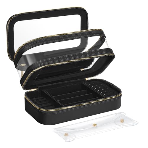 songmics-make-up-tasche-jka026b01-kosmetik-organizer-tintenschwarz-22-x-12-x-12- image 7