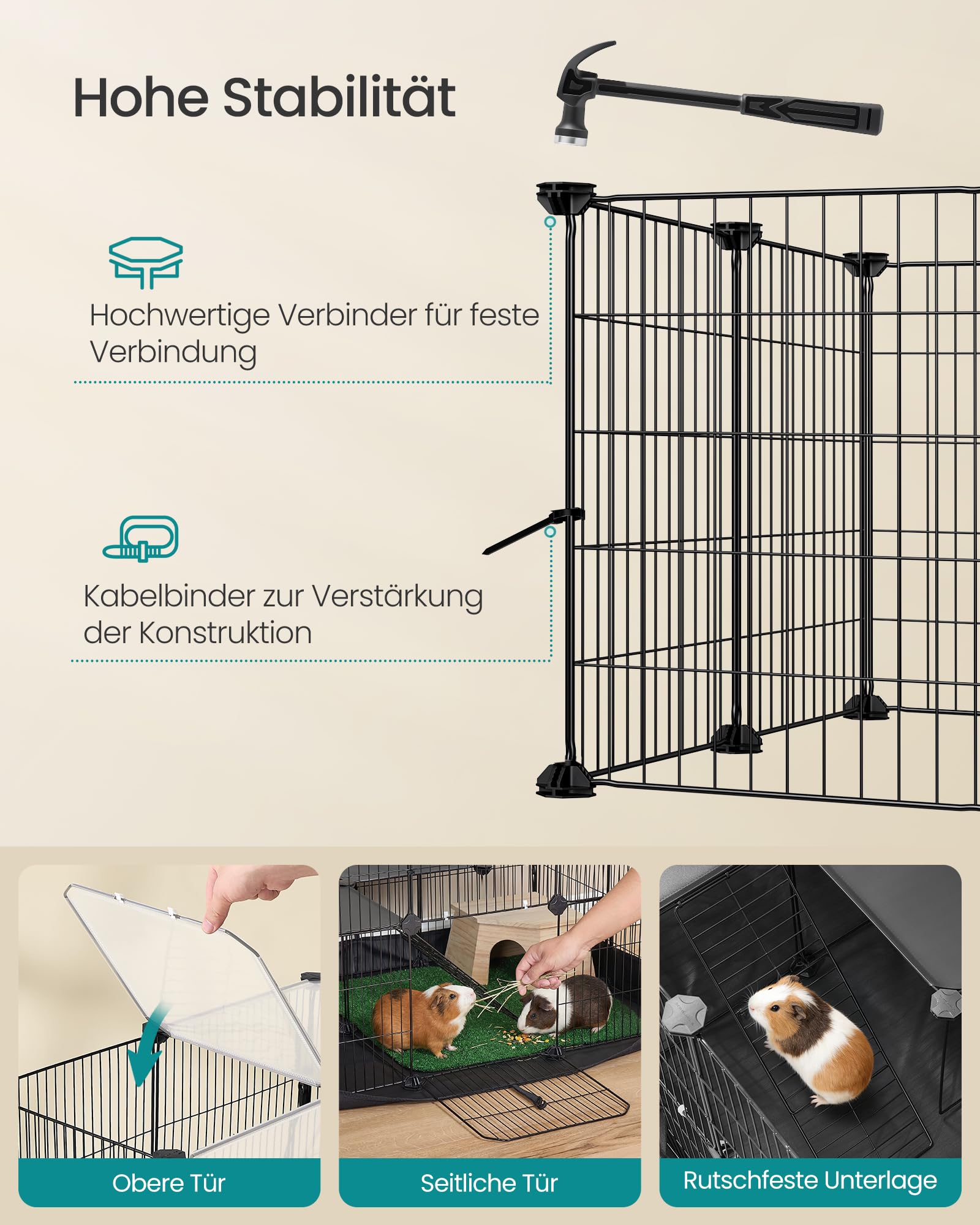 songmics-2-st-ckiges-kleintiergehege-93-x-63-x-61-5-cm-tintenschwarz image 7