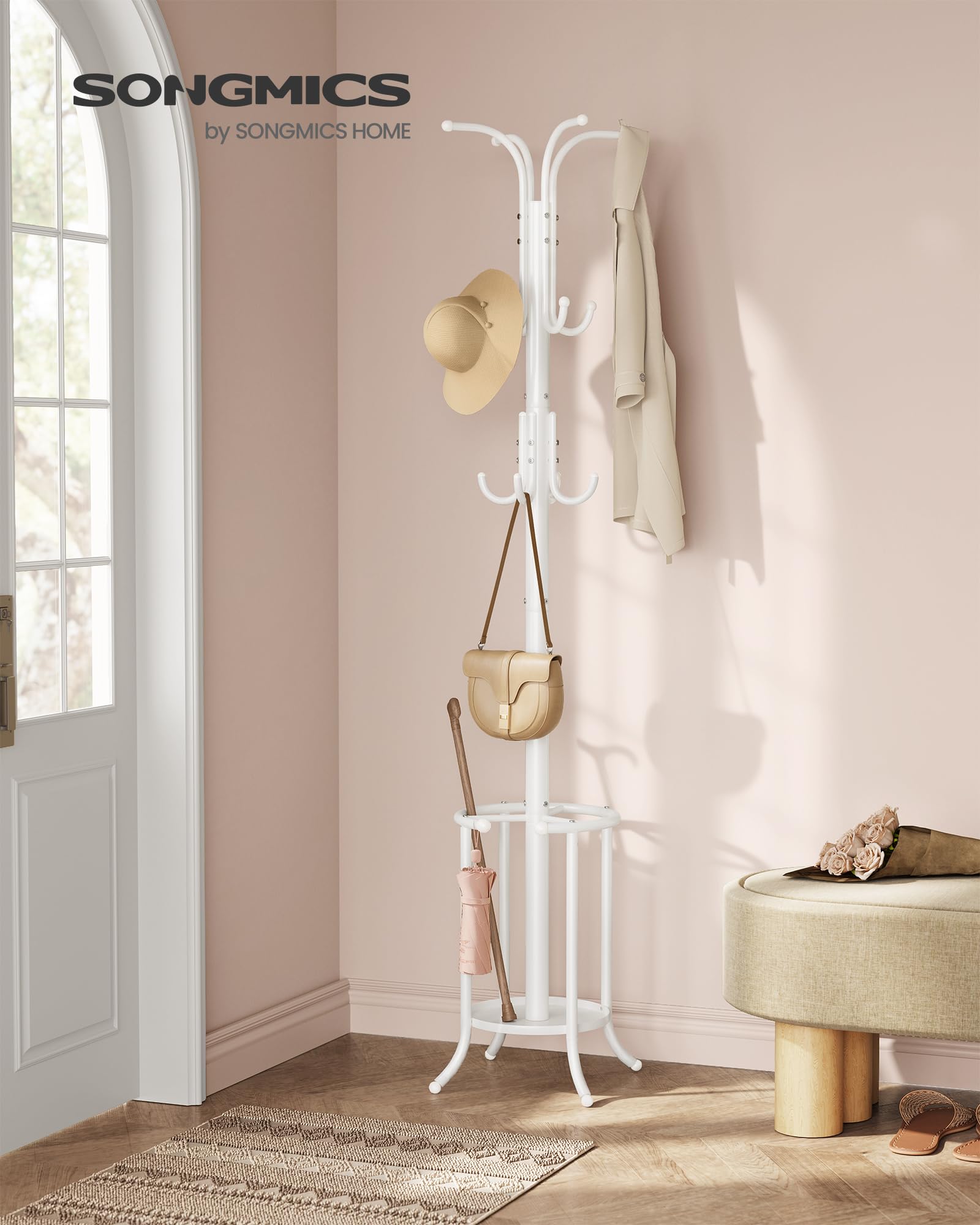 songmics-kleiderst-nder-freistehend-mit-schirmst-nder-12-haken-175-5-cm image 2