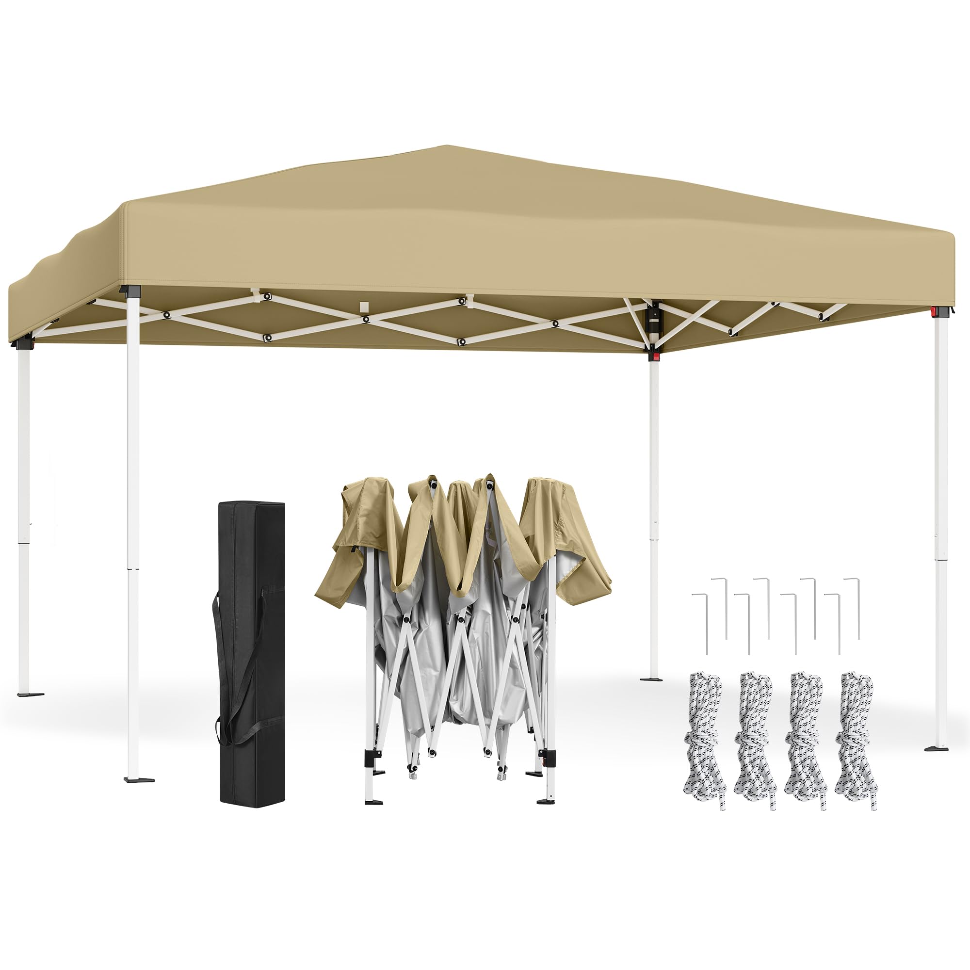 songmics-faltpavillon-3-x-6-m-mit-seitenw-nden-upf-50-dunkelgrau-gct204gz01 image 8