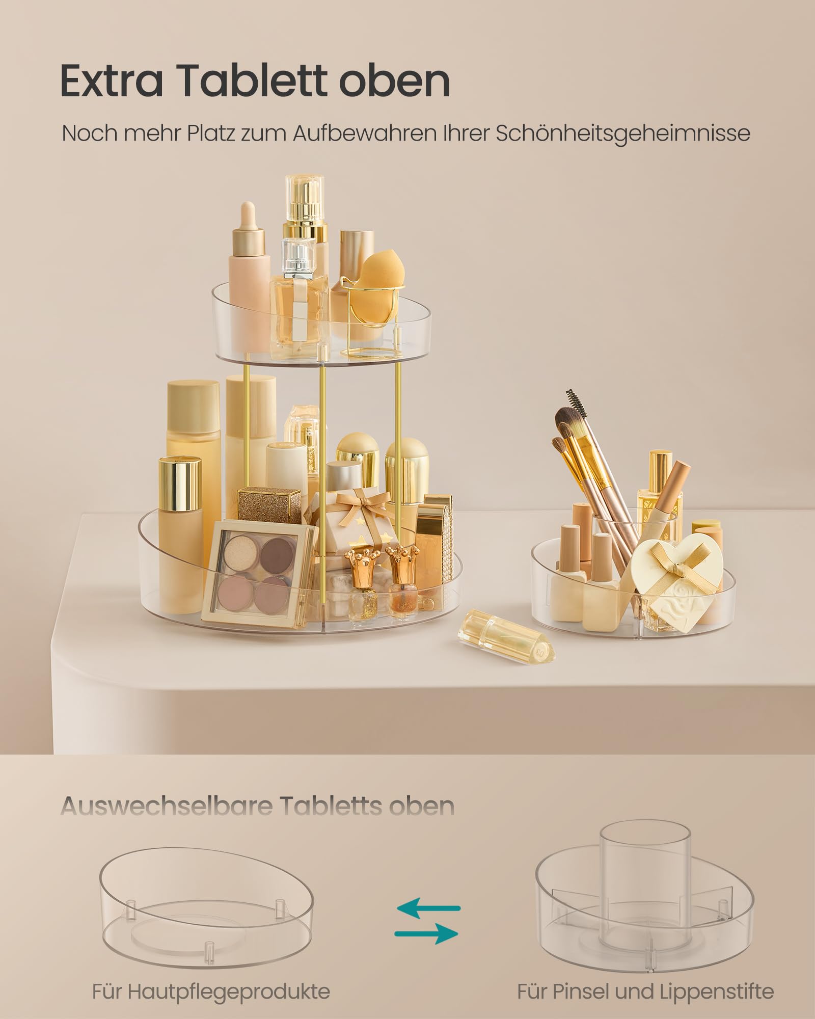 songmics-make-up-organizer-drehbar-jka027w02-2-ebenen-rund-transparent image 3