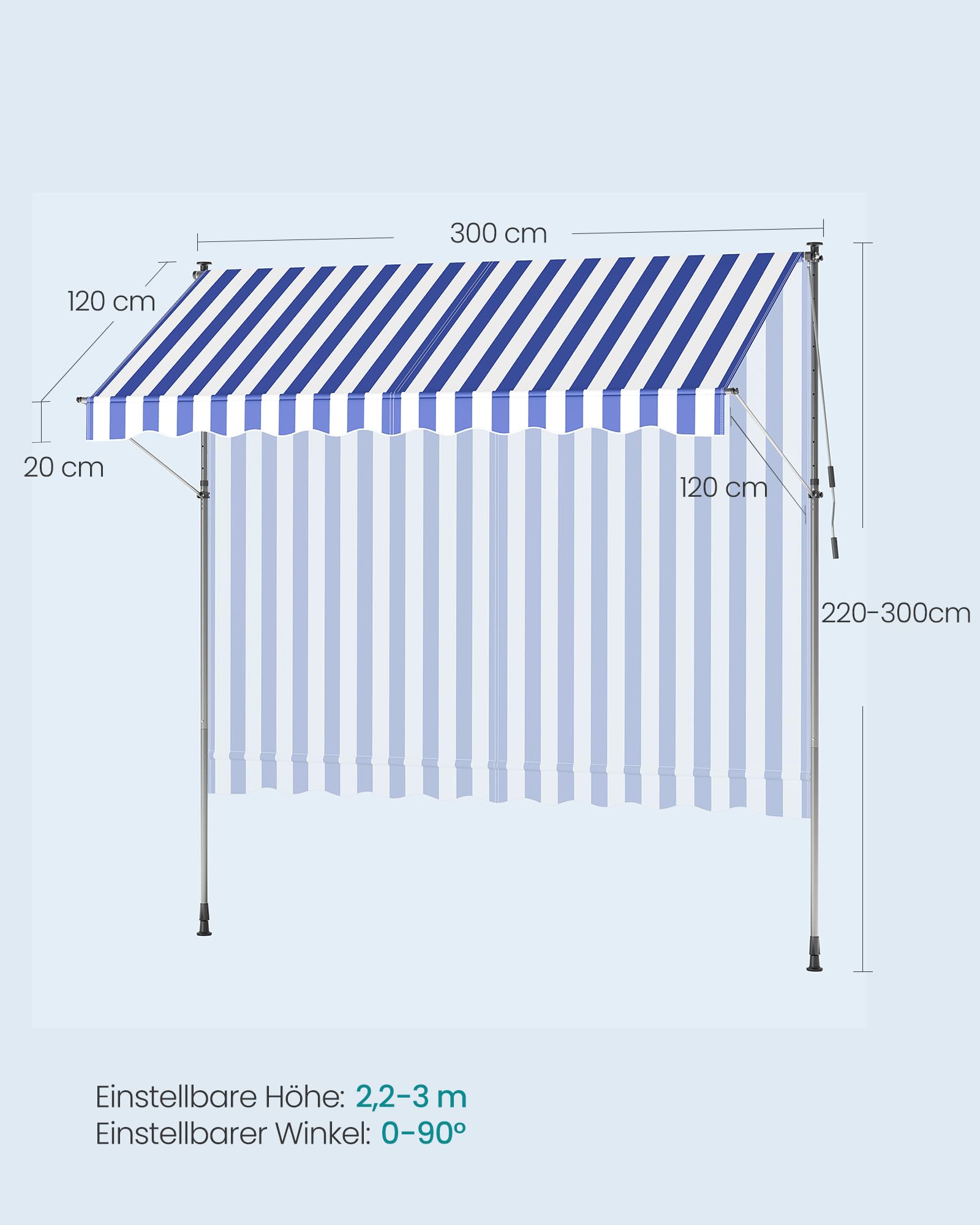 songmics-klemmmarkise-gsa302qz01-300-x-120-cm-blau-wei image 6