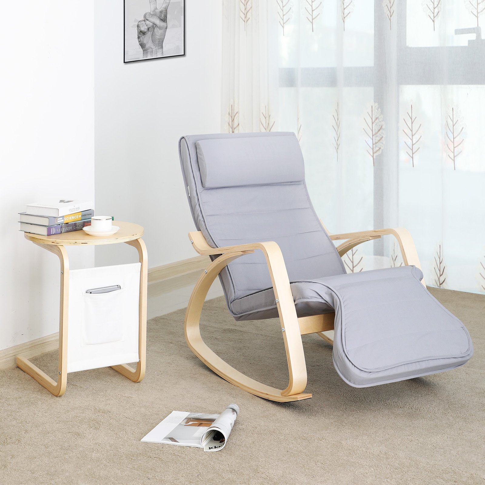 songmics-schaukelstuhl-lyy42g-relaxstuhl-mit-fu-st-tze-125-x-67-x-91-cm-hellgrau image 2
