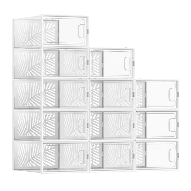songmics-transparente-schuhbox-gr-e-44-12er-set-stapelbar-lsp106w12 image 1