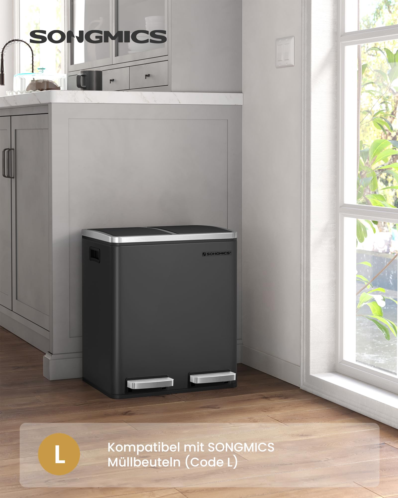 songmics-ltb30bk-treteimer-m-lltrennsystem-2-x-15-liter-stahl-schwarz image 3