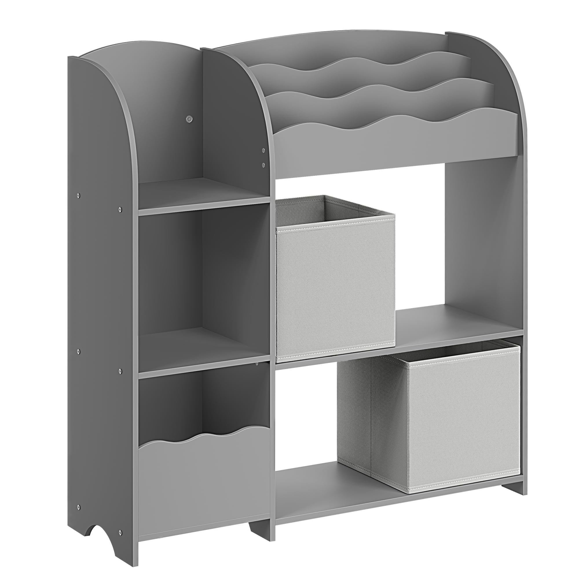 songmics-kinder-b-cherregal-spielzeugregal-mit-2-boxen image 1