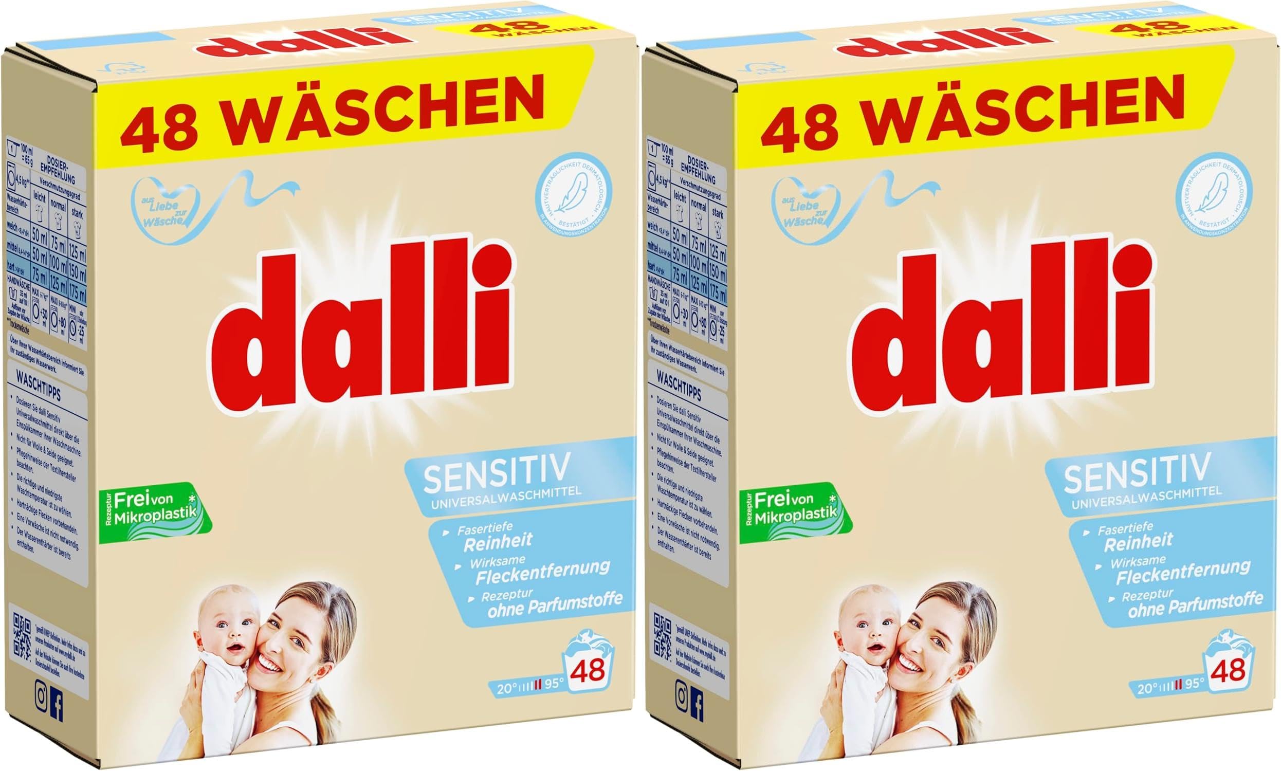 dalli-sensitiv-vollwaschmittel-pulver-2-x-3-12-kg-96-ladungen image 1