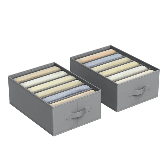 songmics-kleiderschrank-organizer-2er-set-rus009g02-taubengrau-6-f-cher-box-42-x image 1