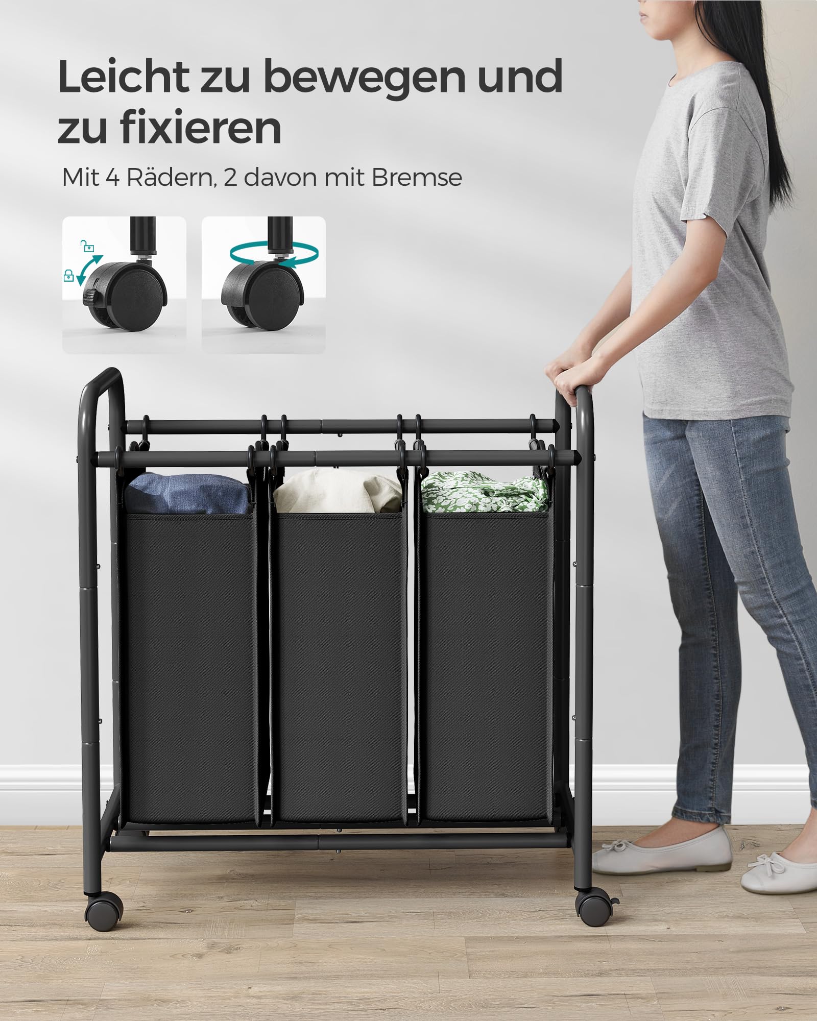 songmics-w-schesortierer-lsf003b-schwarz-3-f-cher-132l-mit-rollen image 8