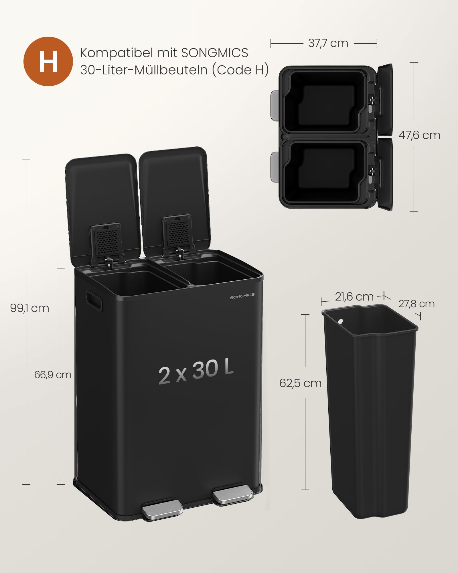 songmics-m-lleimer-k-che-ltb741b02-2x30l-tretm-lleimer-stahl-tintenschwarz image 4