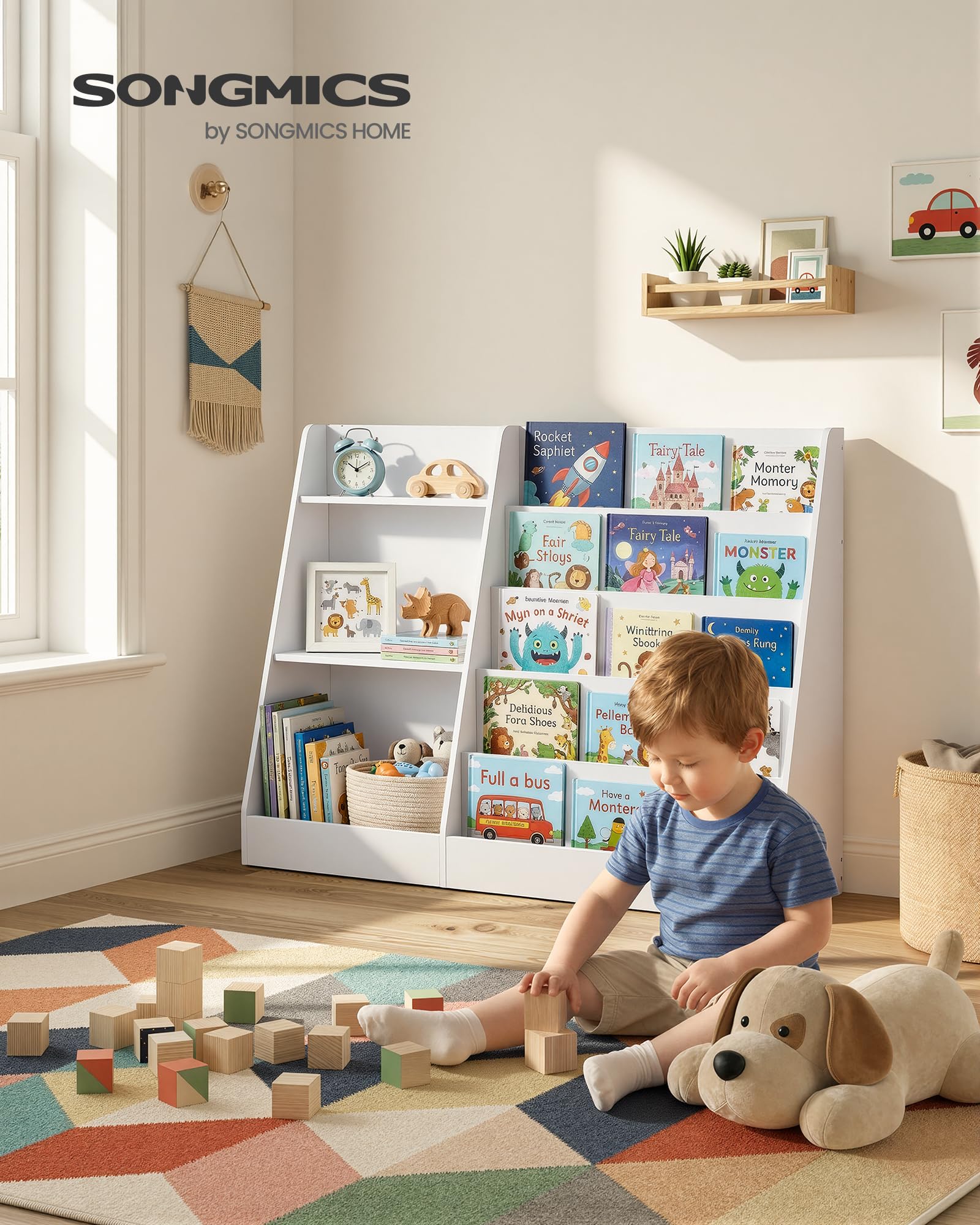 songmics-kinder-b-cherregal-custos-5-ebenen-103-6x30x80-cm-wei image 2