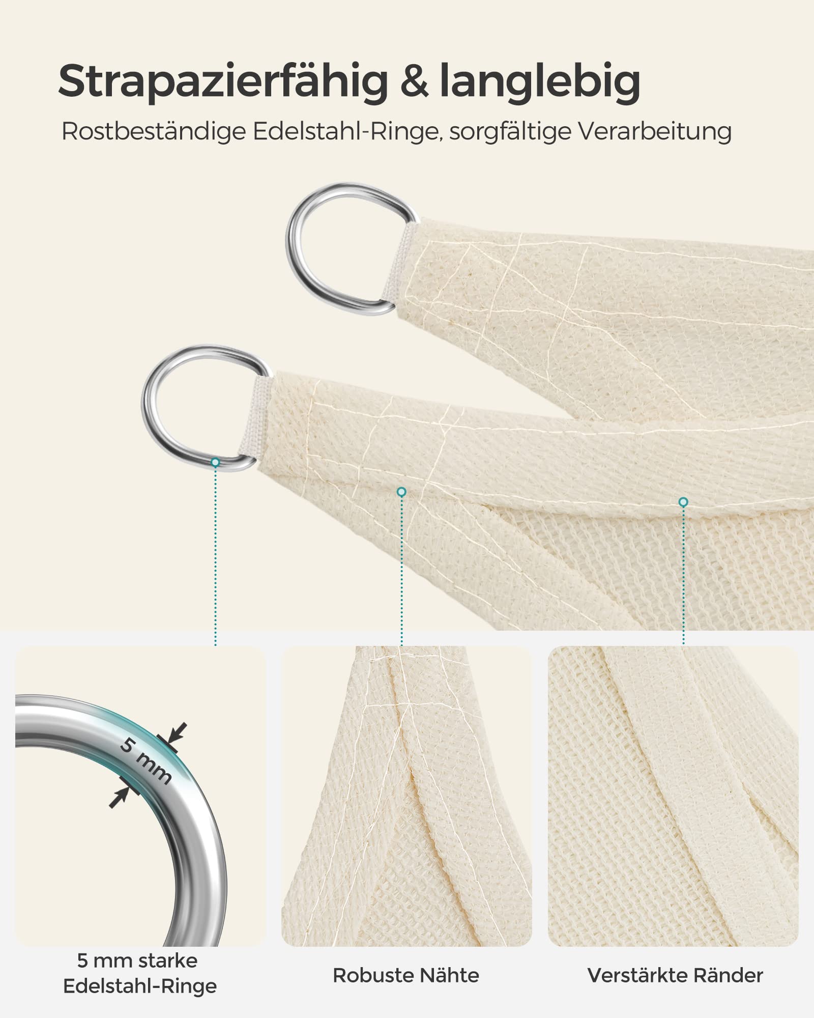 songmics-sonnensegel-quadratisch-2-x-2-m-hdpe-beige-gss22iv image 5