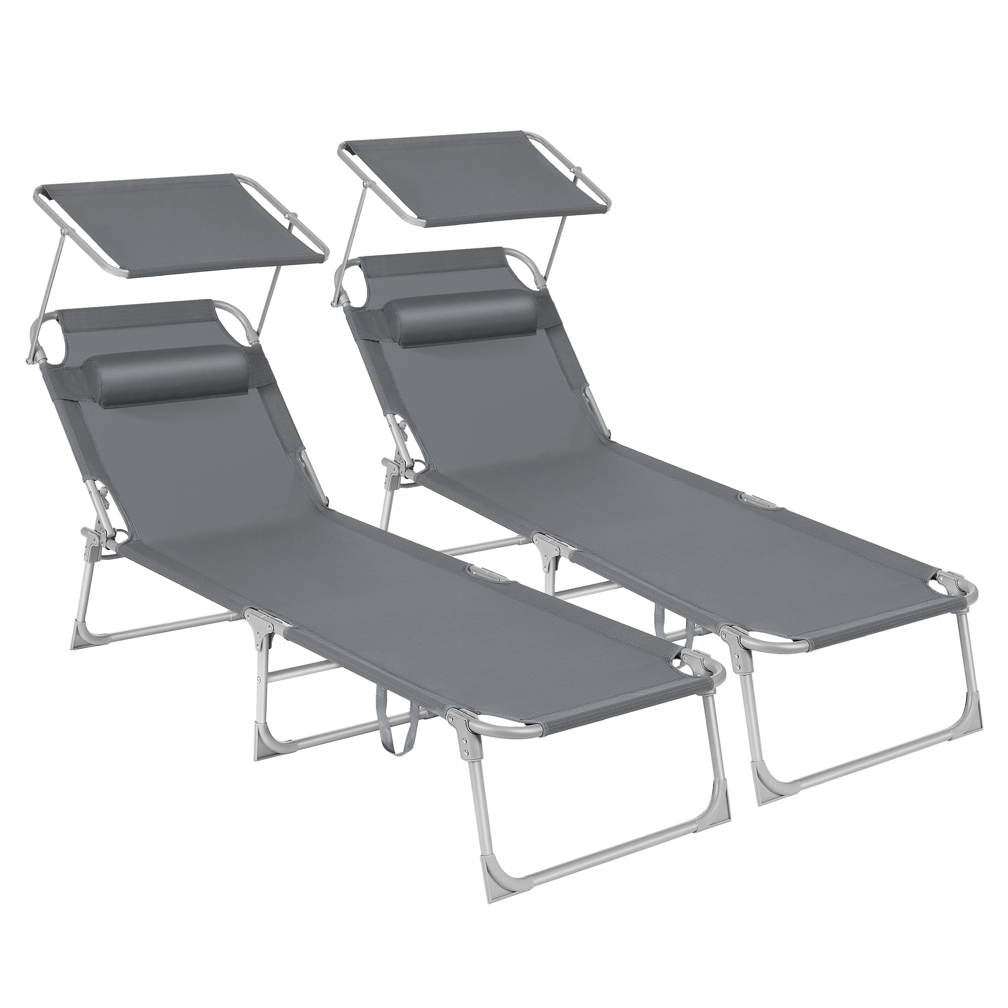 songmics-gcb19uv1-sonnenliege-2er-set-193x53cm-dunkelgrau-bis-150-kg image 1