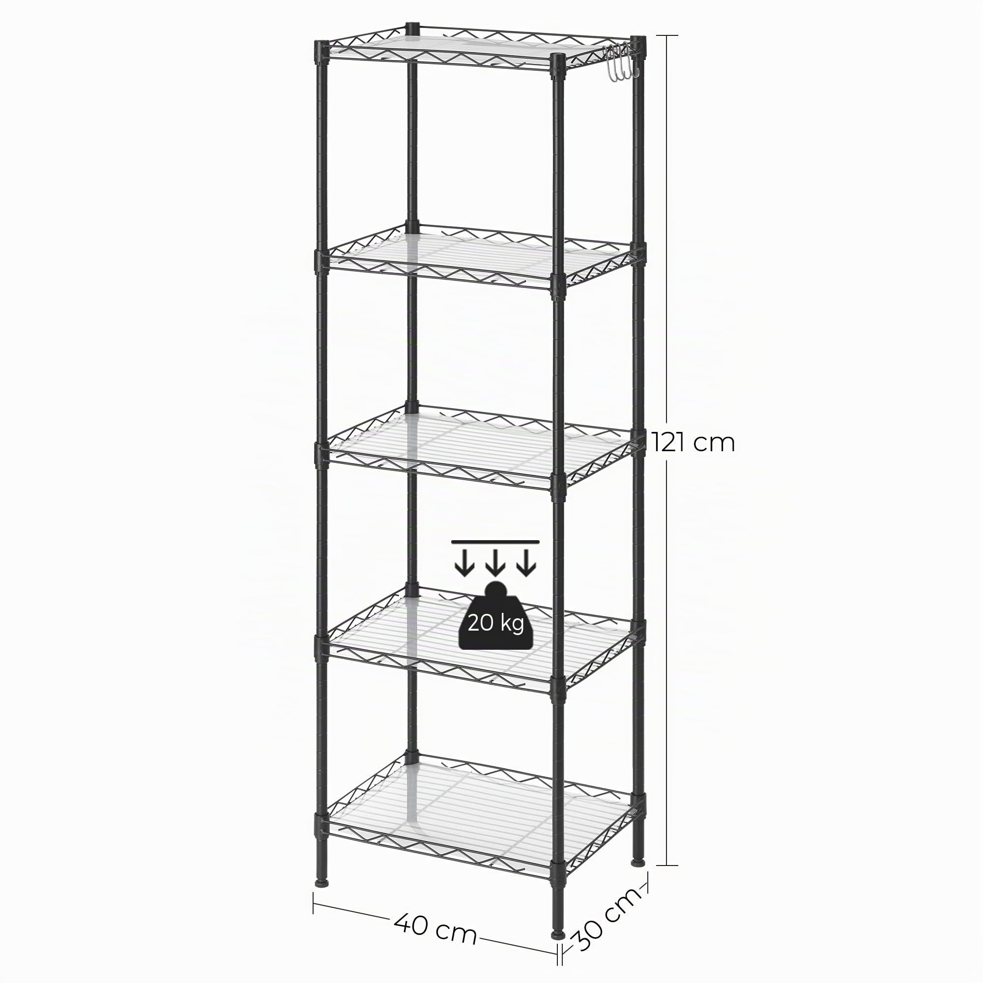 songmics-k-chenregal-5-ebenen-metall-schwarz-lgr115b01 image 3