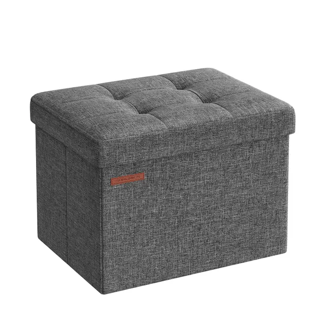 songmics-sitzhocker-mit-stauraum-lsf102g01-klappbare-sitzbank-31-x-41-cm-32-l-bi image 1