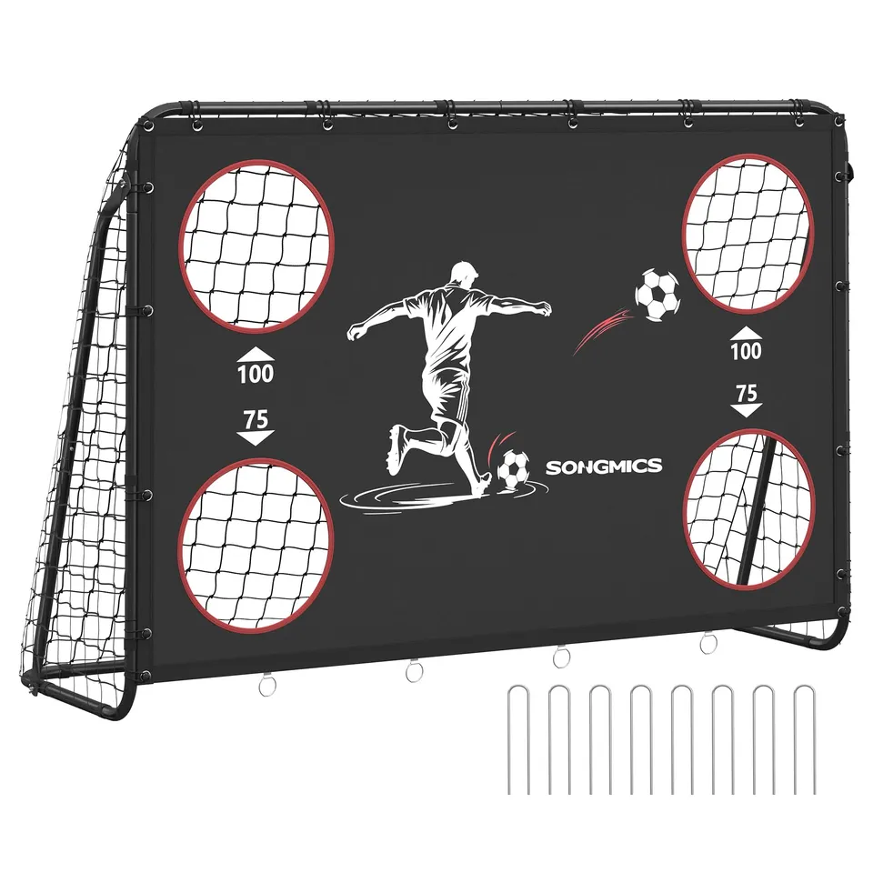 songmics-fu-balltor-mit-torwand-76-x-215-x-150-cm-stahl-pe-netz image 1