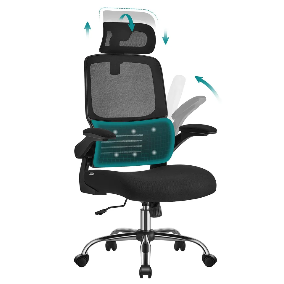 songmics-b-rostuhl-ergonomisch-obn040b01-netzstuhl-tintenschwarz image 1