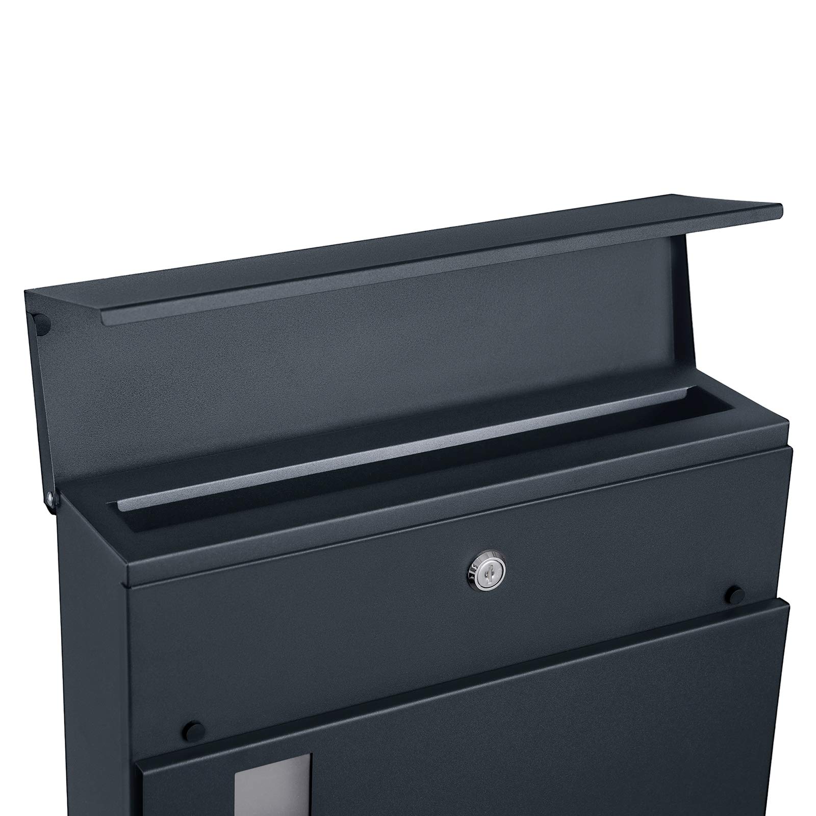 songmics-xxl-briefkasten-mit-zeitungsfach-anthrazit-gmb052g01 image 5