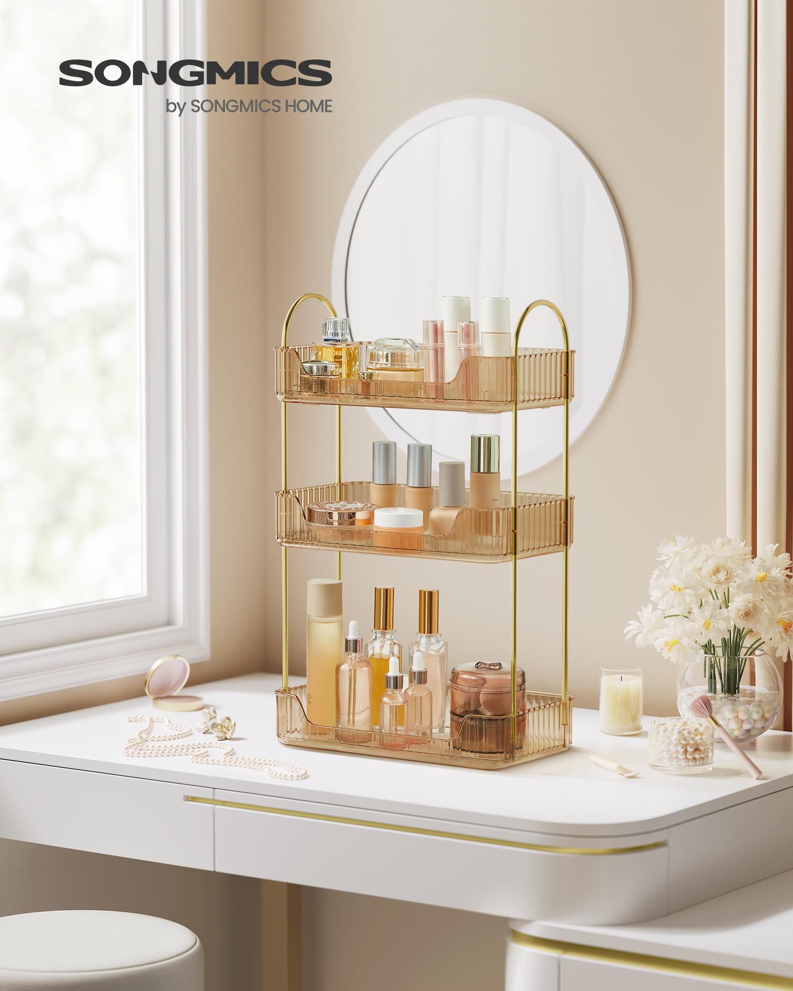 songmics-jka013a01-make-up-organizer-3-ebenen-champagnergold image 2