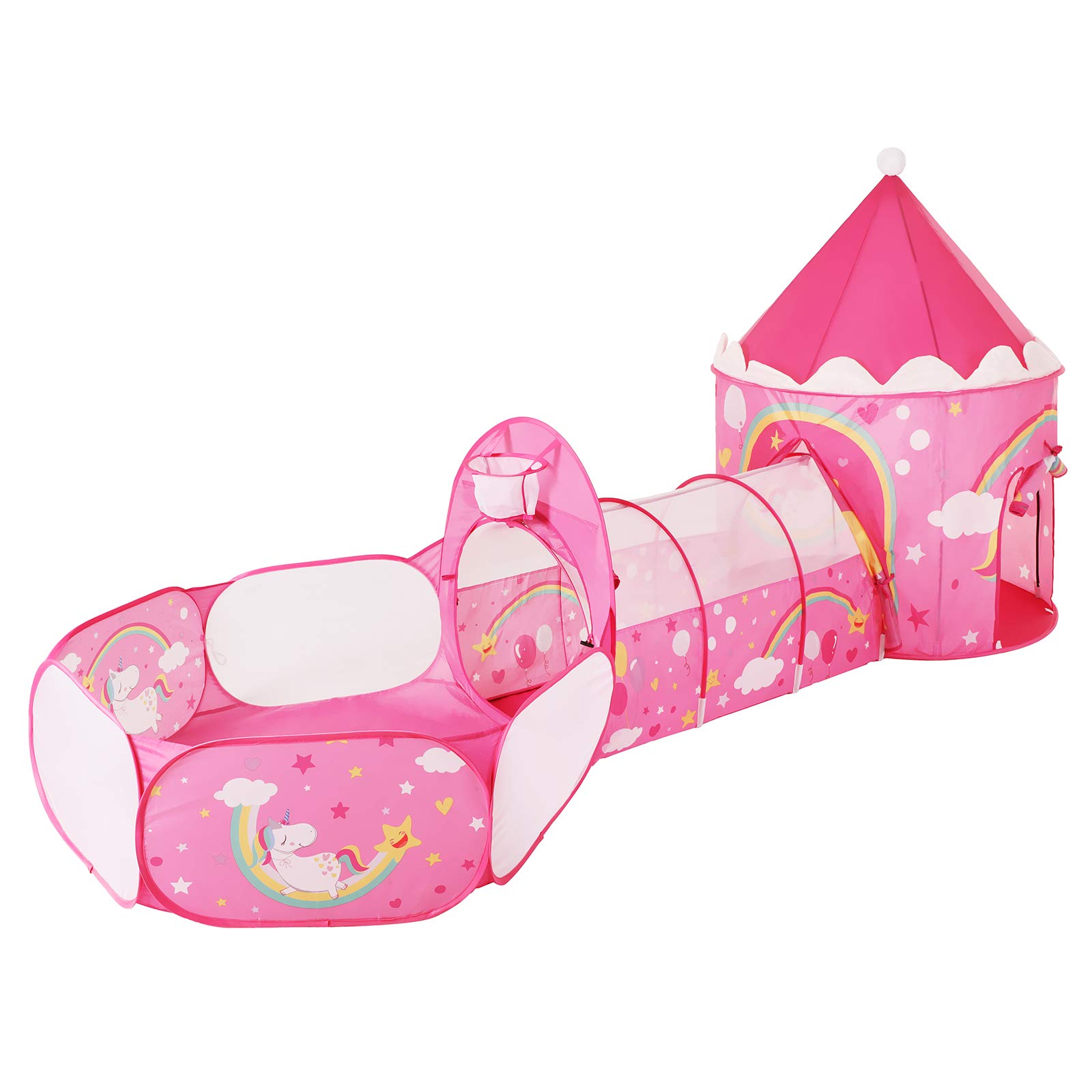 songmics-spielzelt-lpt701p01-3-in-1-pop-up-mit-tunnel-und-b-llebad-pink-einhorn image 1