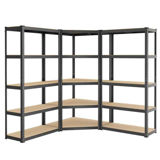 songmics-eckregal-set-glr070b03-schwerlastregal-5-ebenen-160x160x180-cm-tintensc image 1